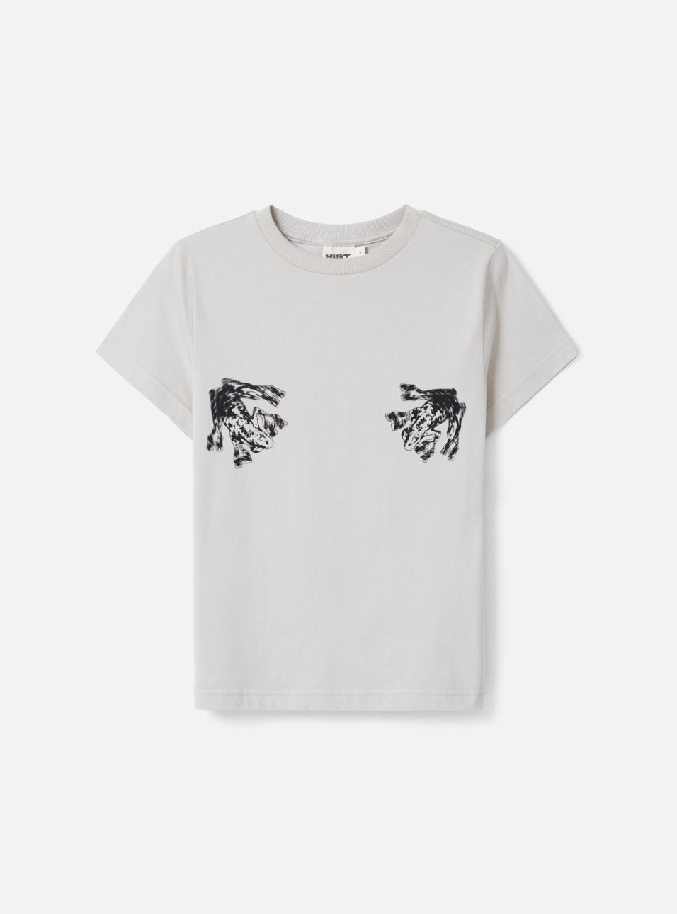 Camiseta slim fit estampa sapo | creme