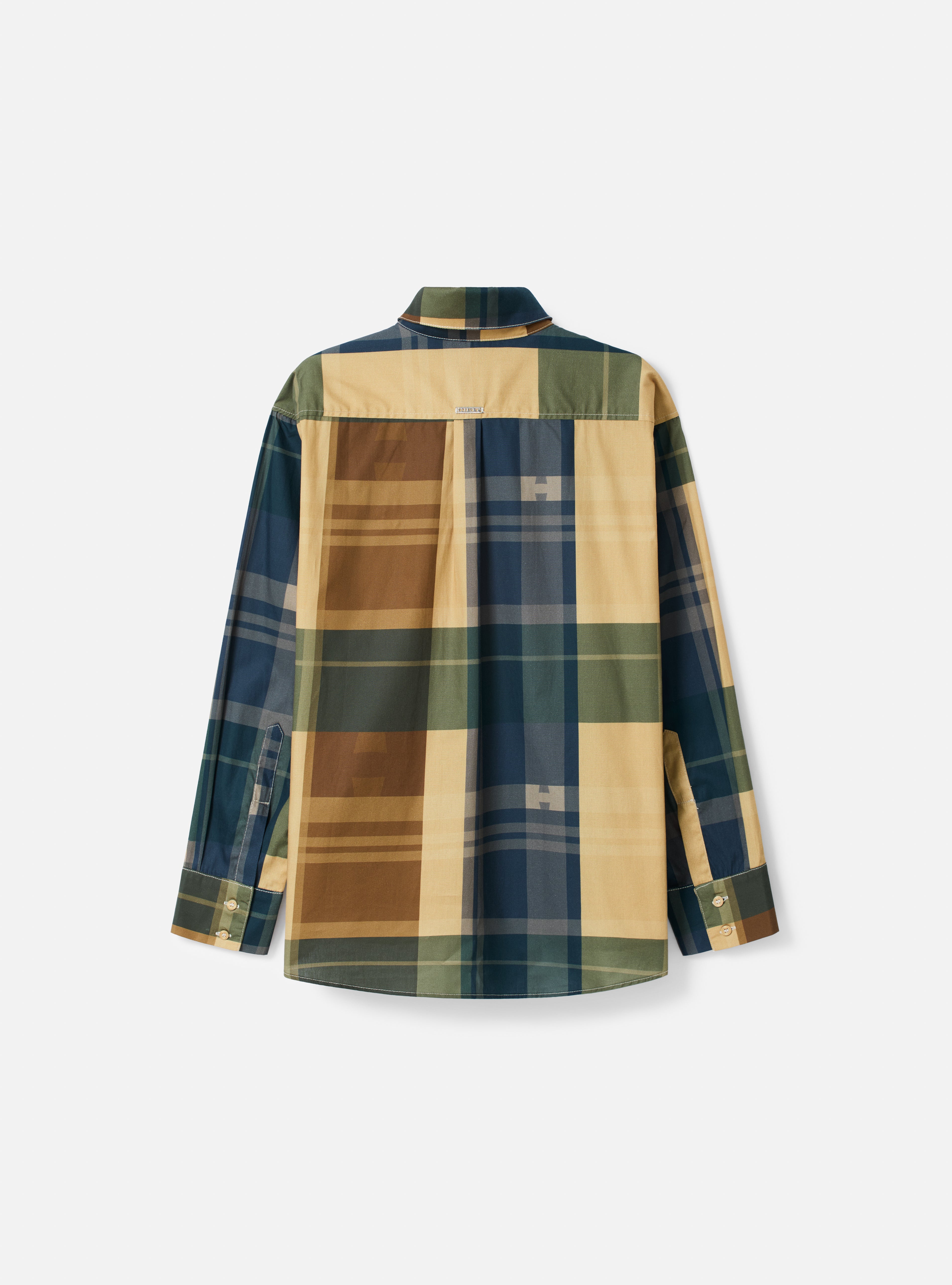 Camisa manga longa estampa xadrez | amarelo