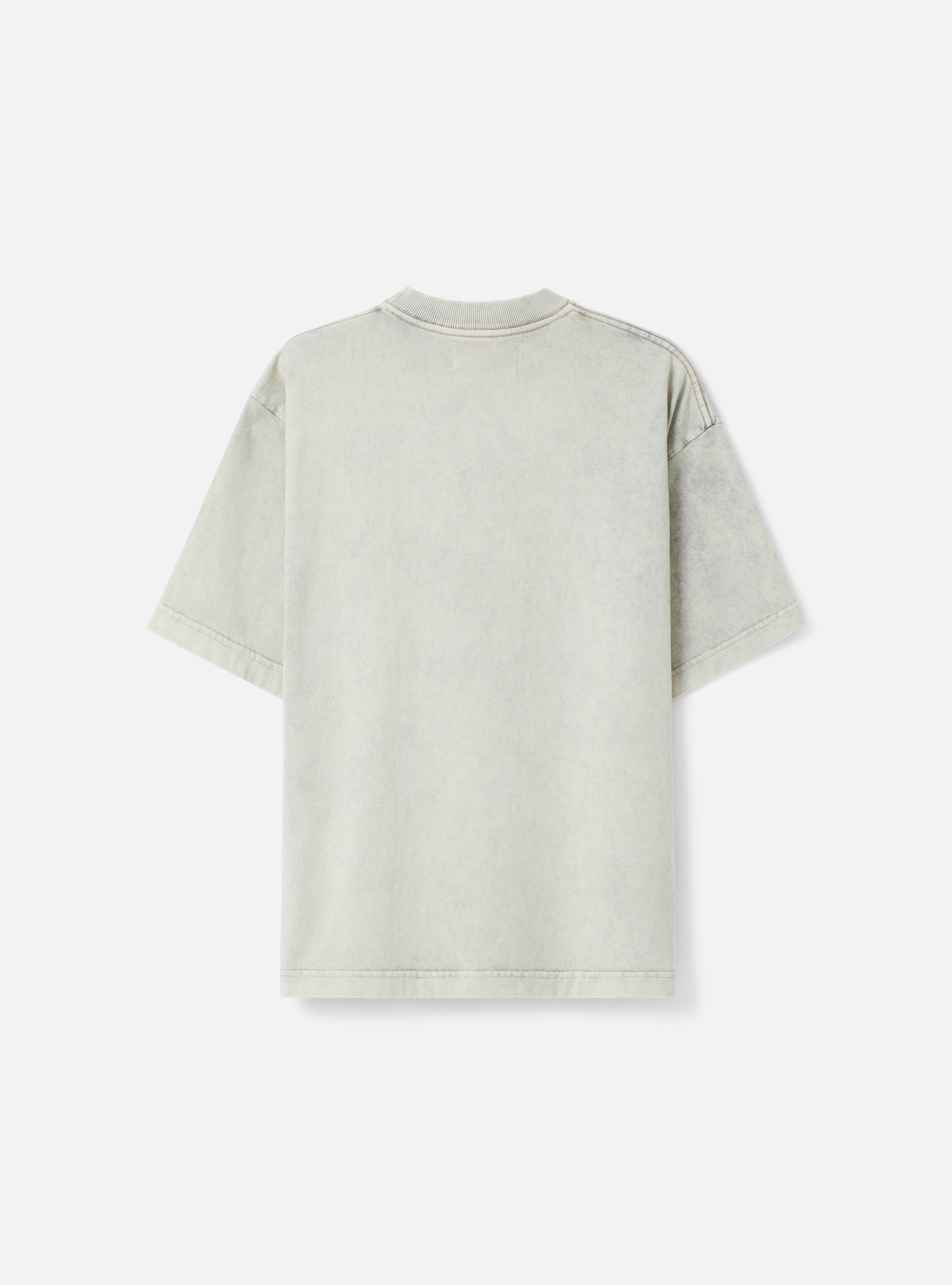 Camiseta loose fit estonada | bege