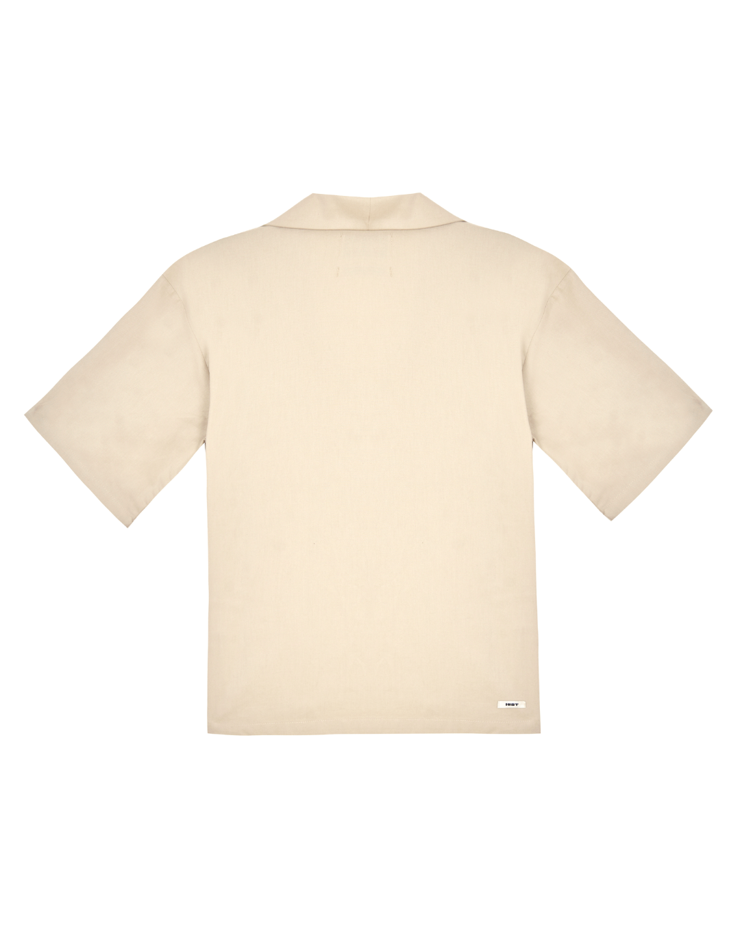 Camisa botão manga curta | bege