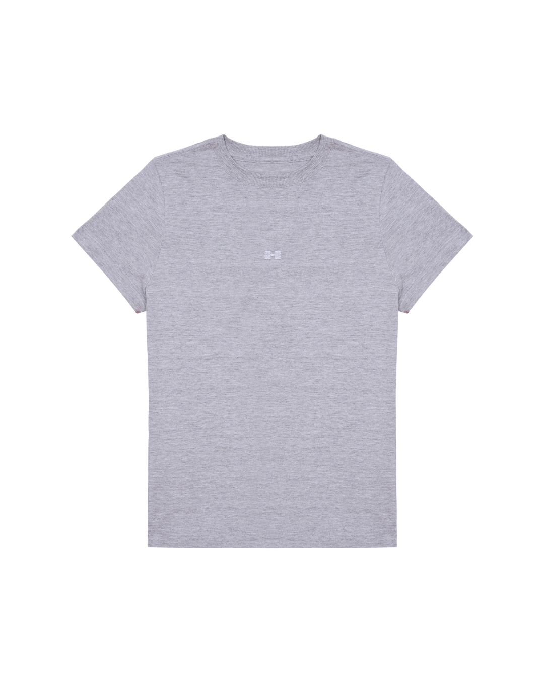 Camiseta slim fit | cinza mescla