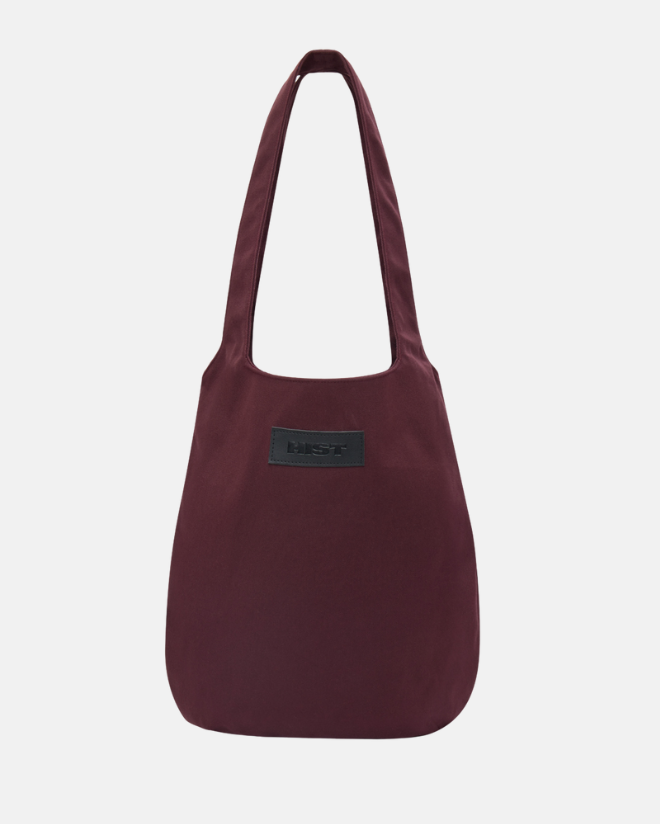 Bolsa de ombro recorte H de algodão | Roxa