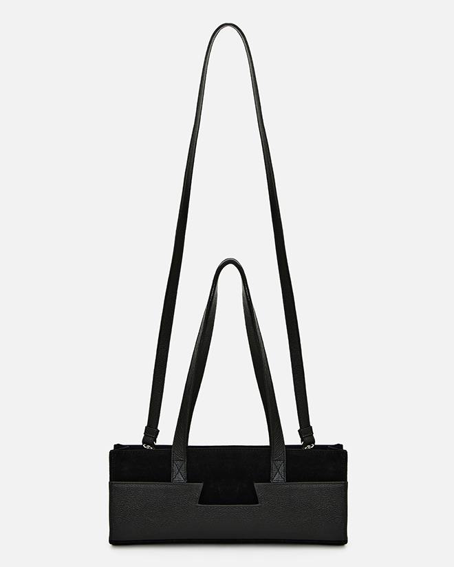 Bolsa tote pequena pocket h | preto