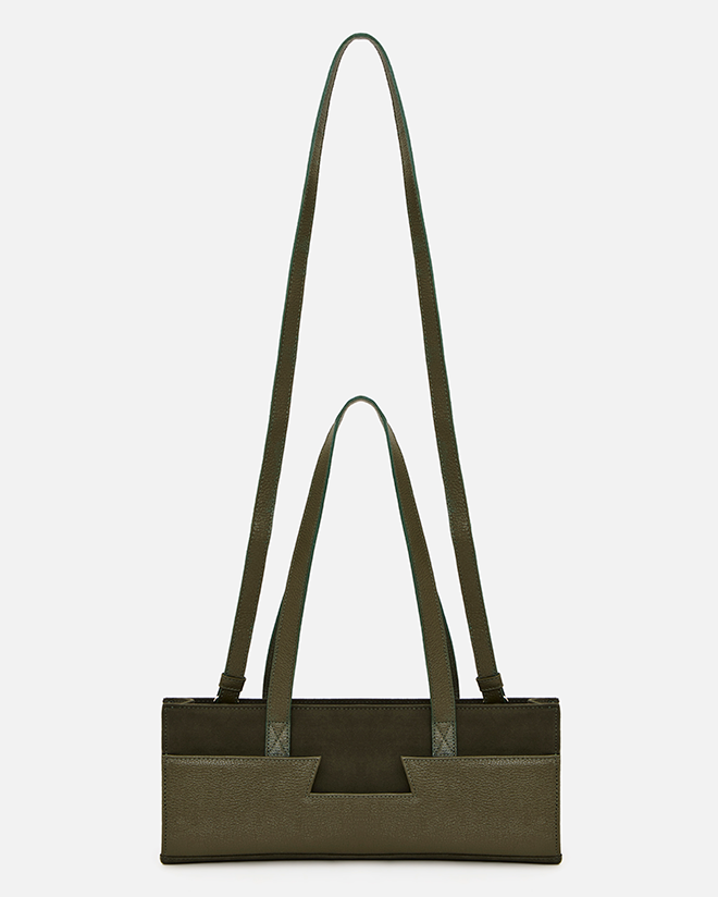Bolsa tote pequena pocket h | verde