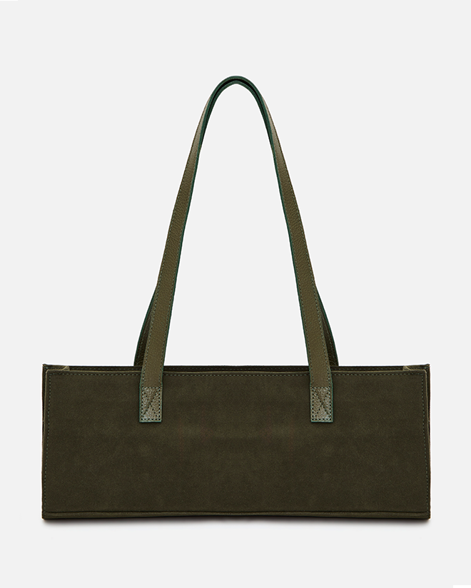 Bolsa tote pequena pocket h | verde