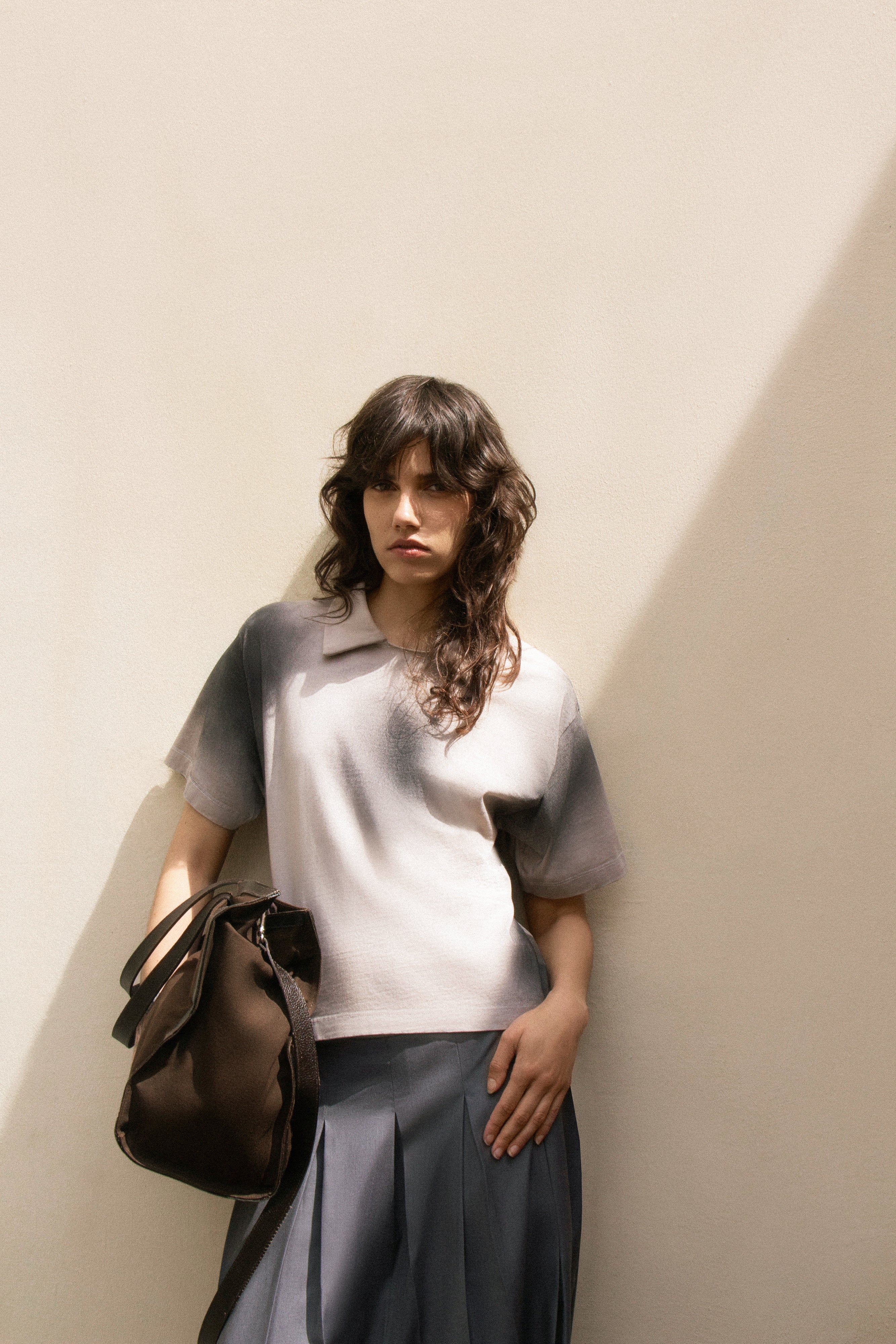 BABY TEE POLO MANGA CURTA ESTONADA | OFF WHITE