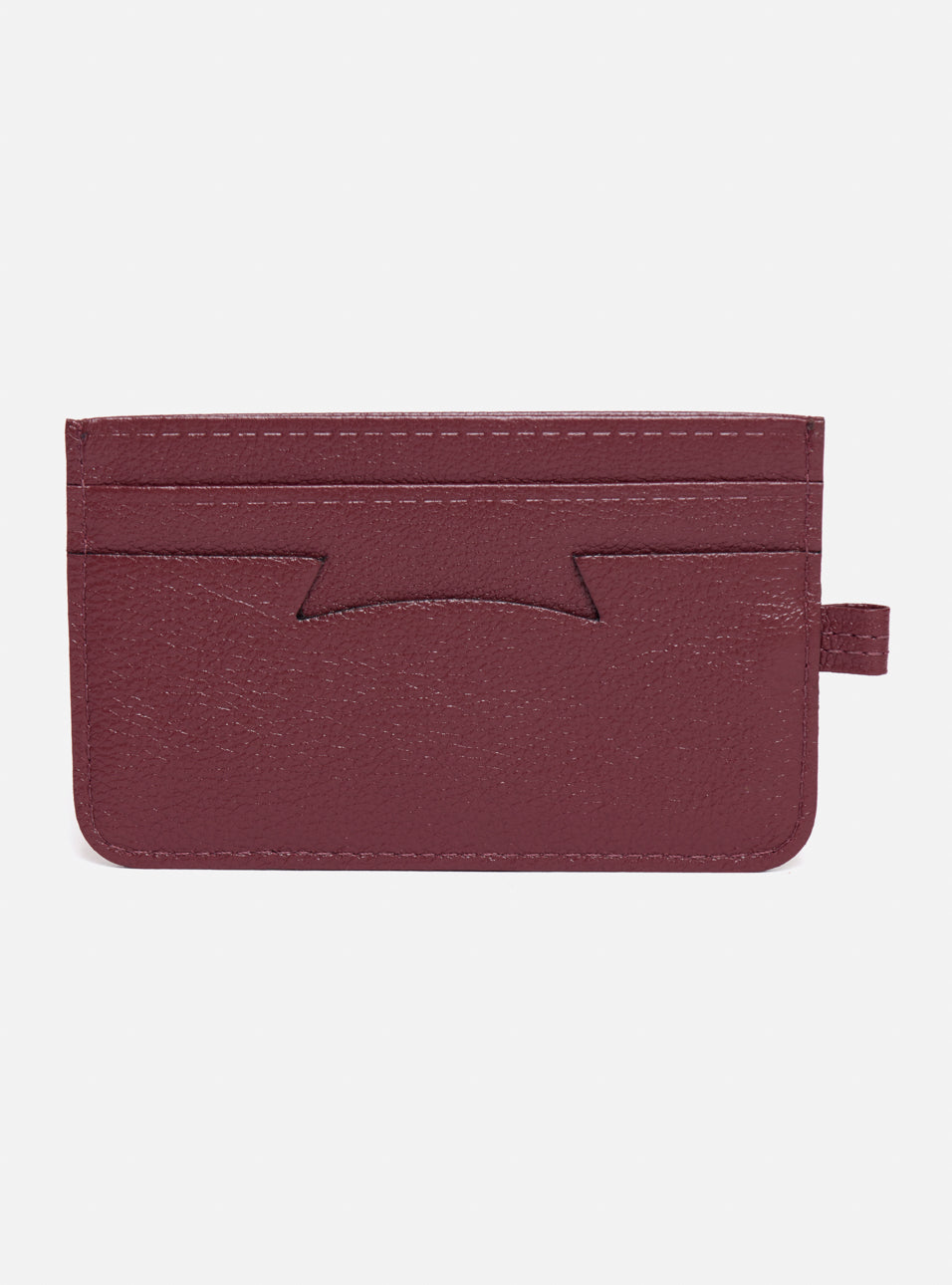 Porta-cartão pocket h | bordô