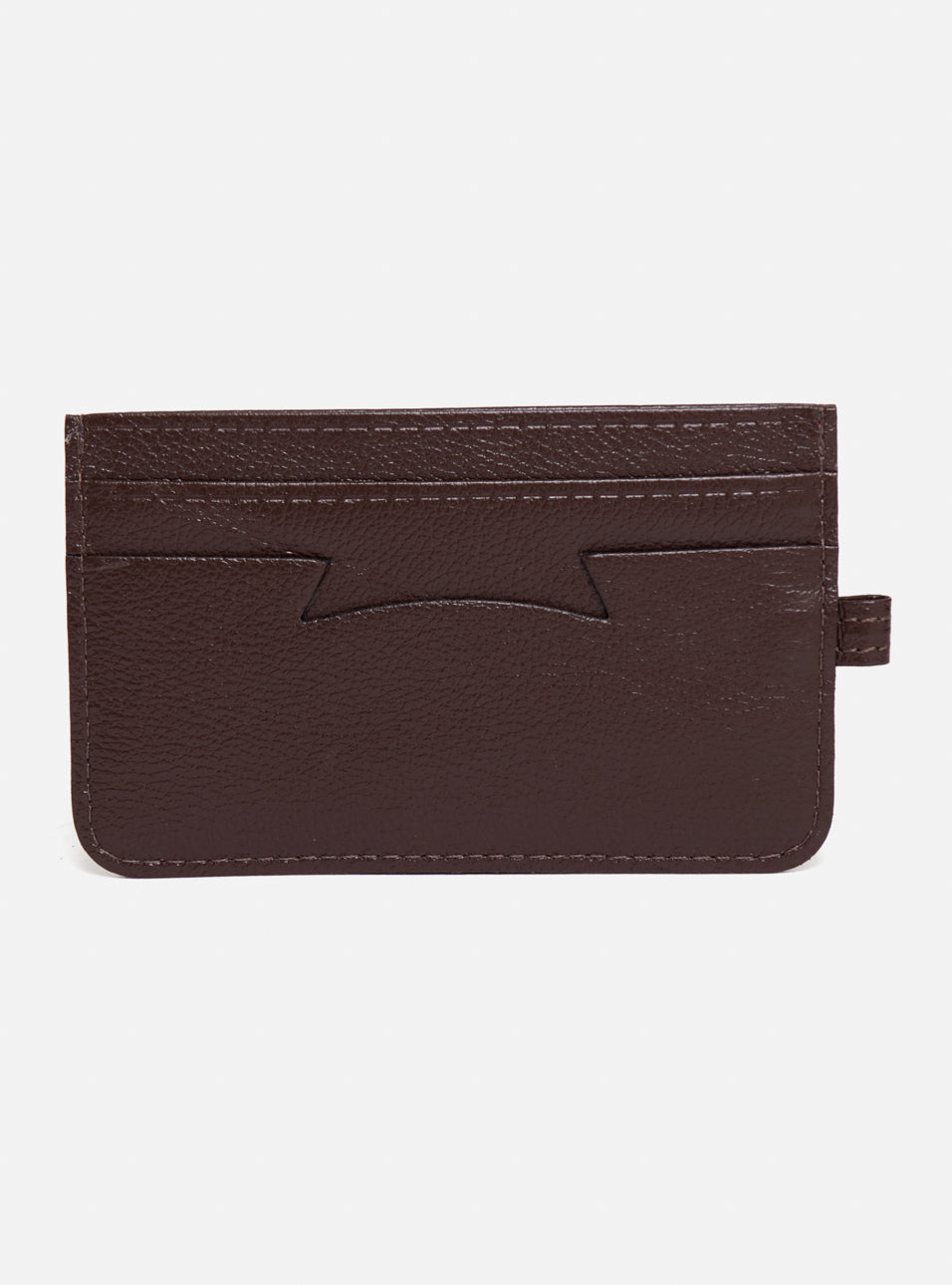 Porta-cartão pocket h | marrom