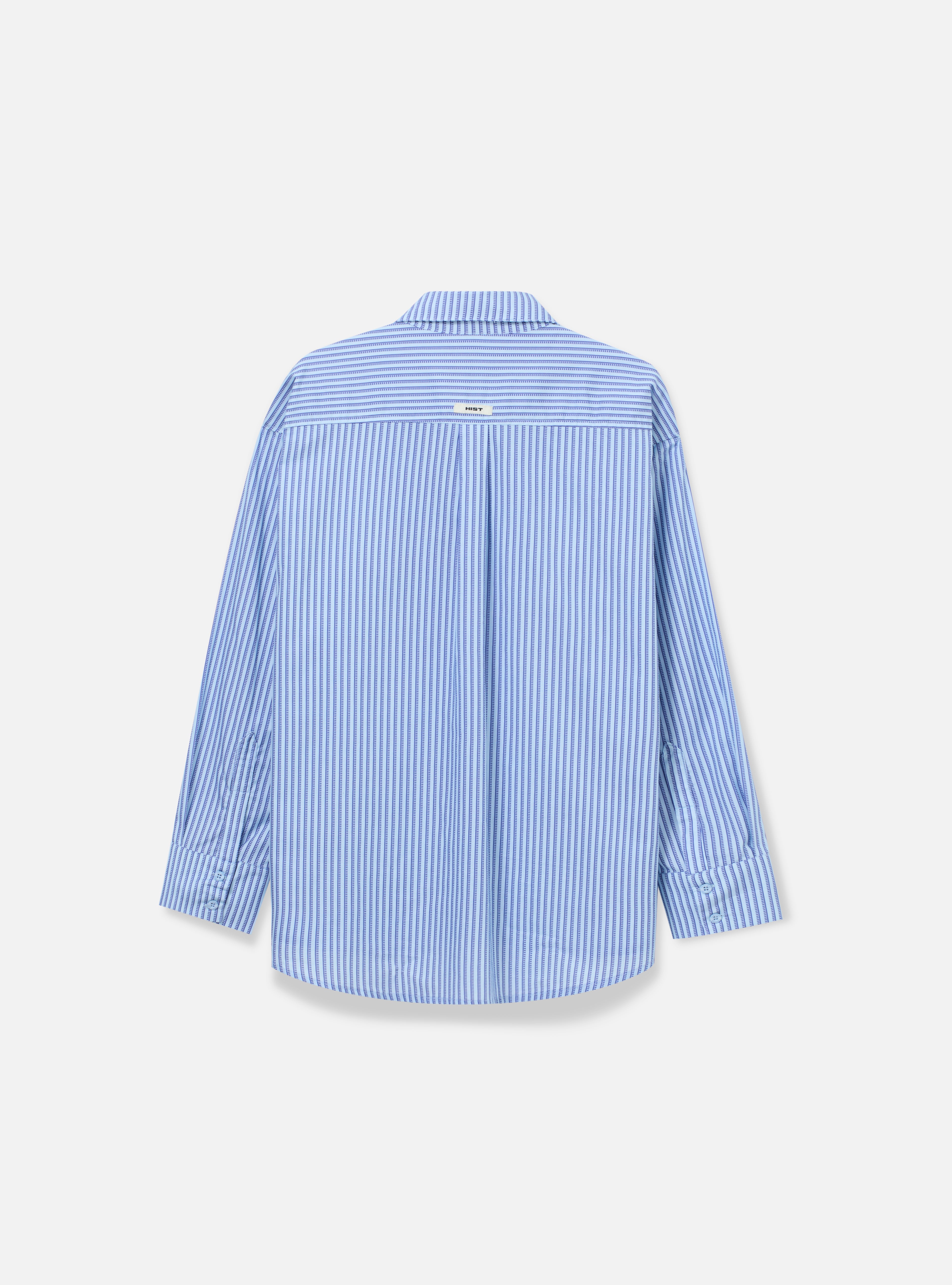 Camisa manga longa com estampa listrada | Azul