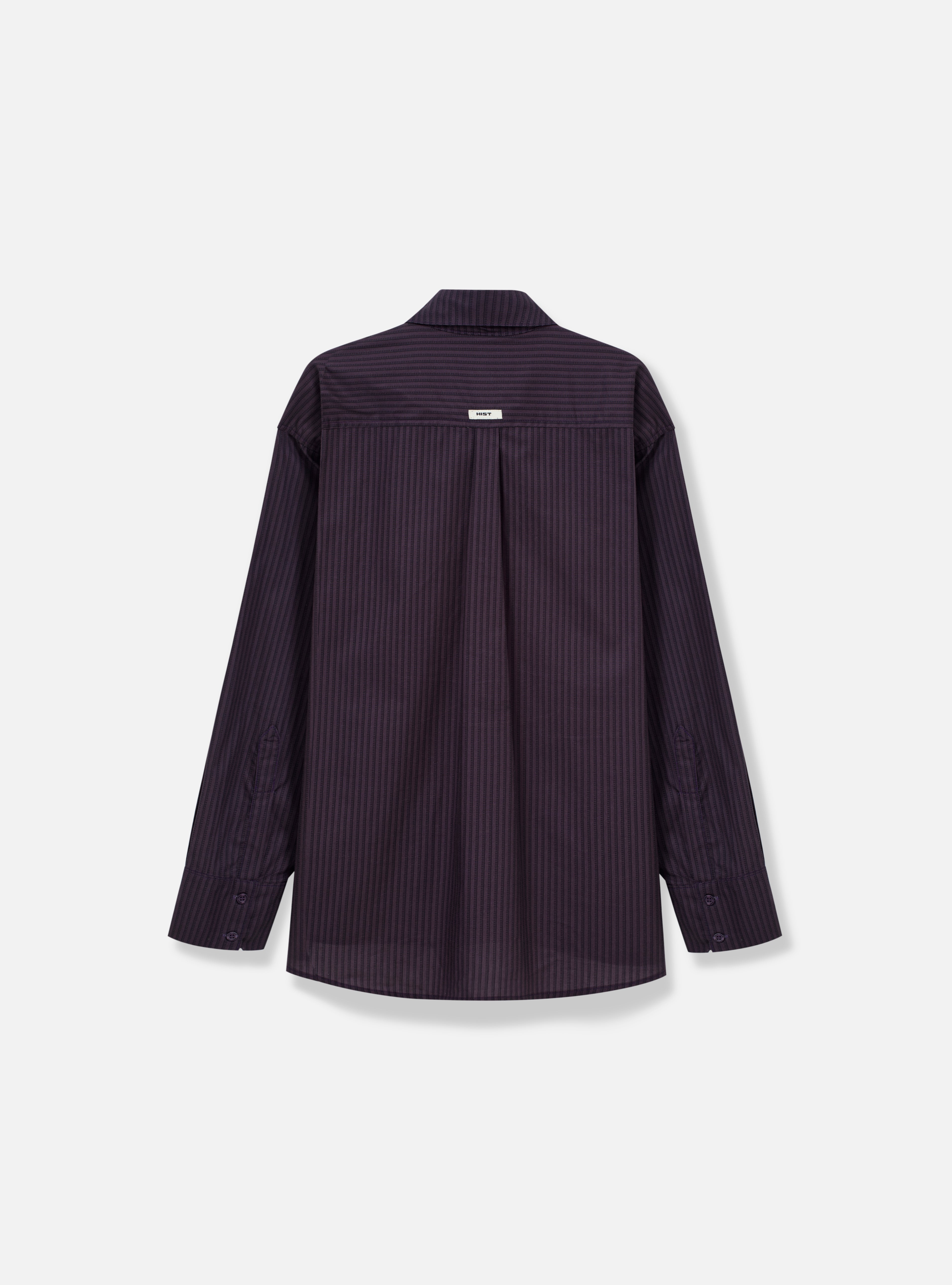 Camisa manga longa listrada | Roxa