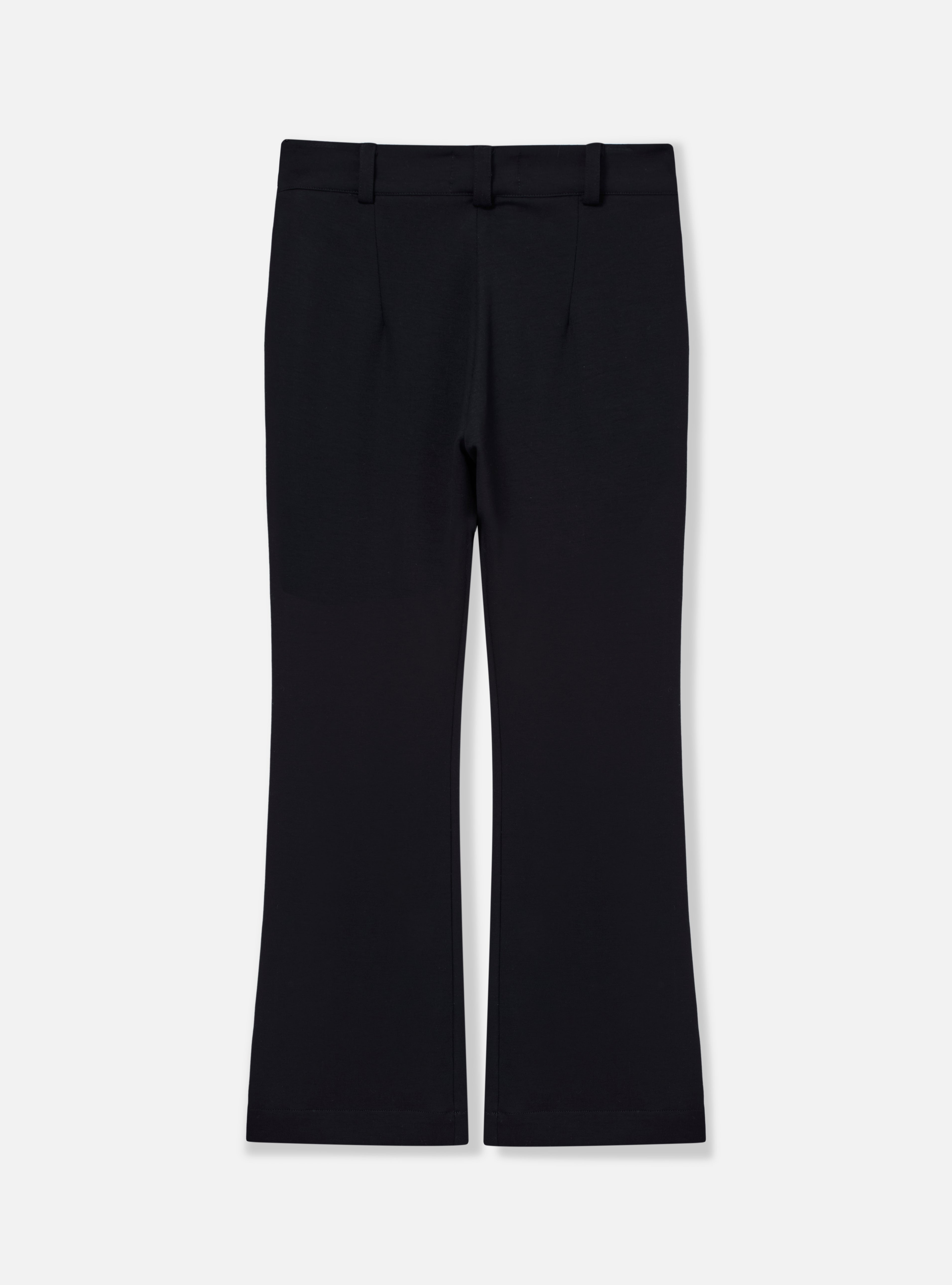 Calça boot cut de malha | Preta