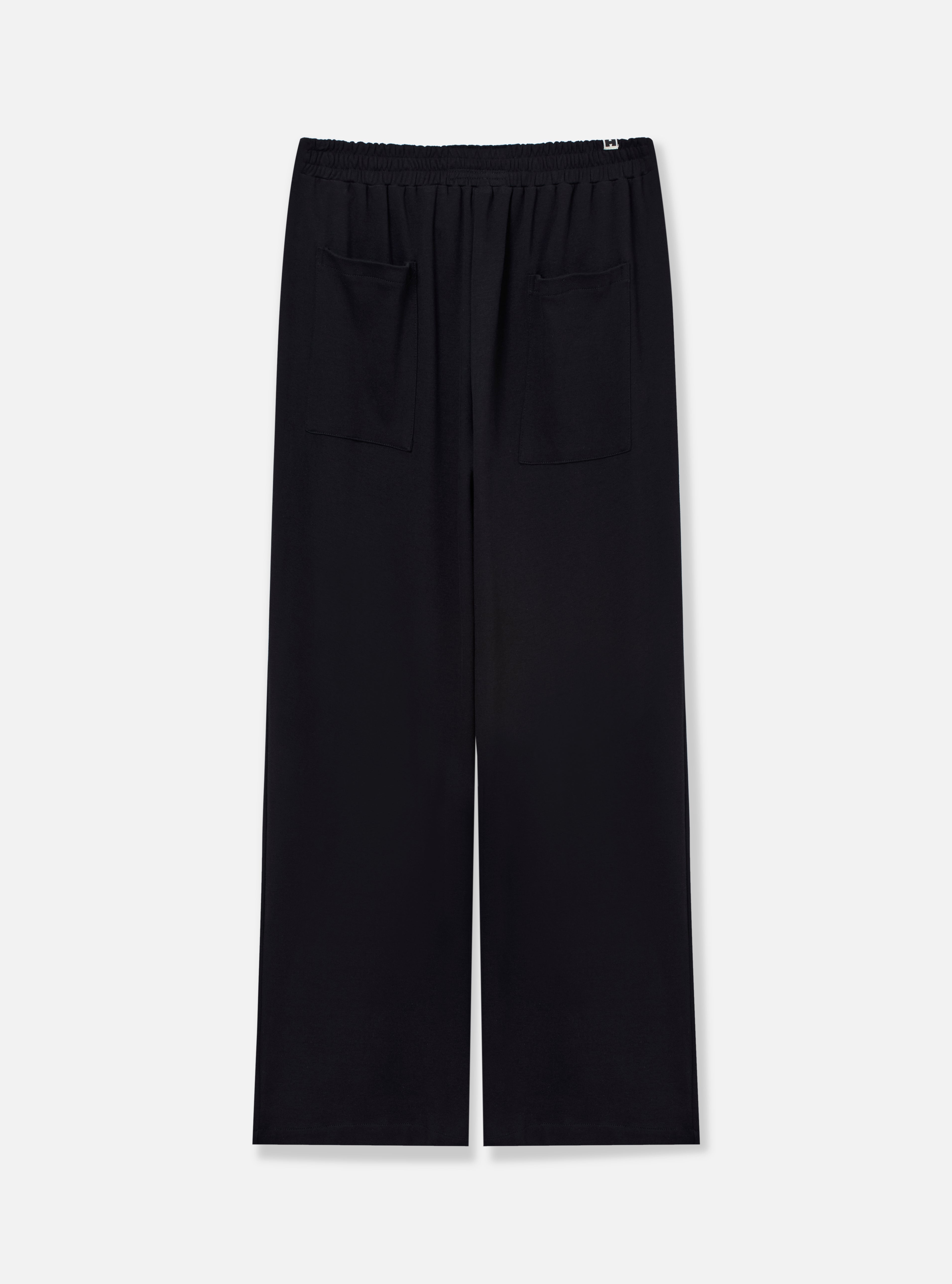 Calça de malha com cós elástico | Preta