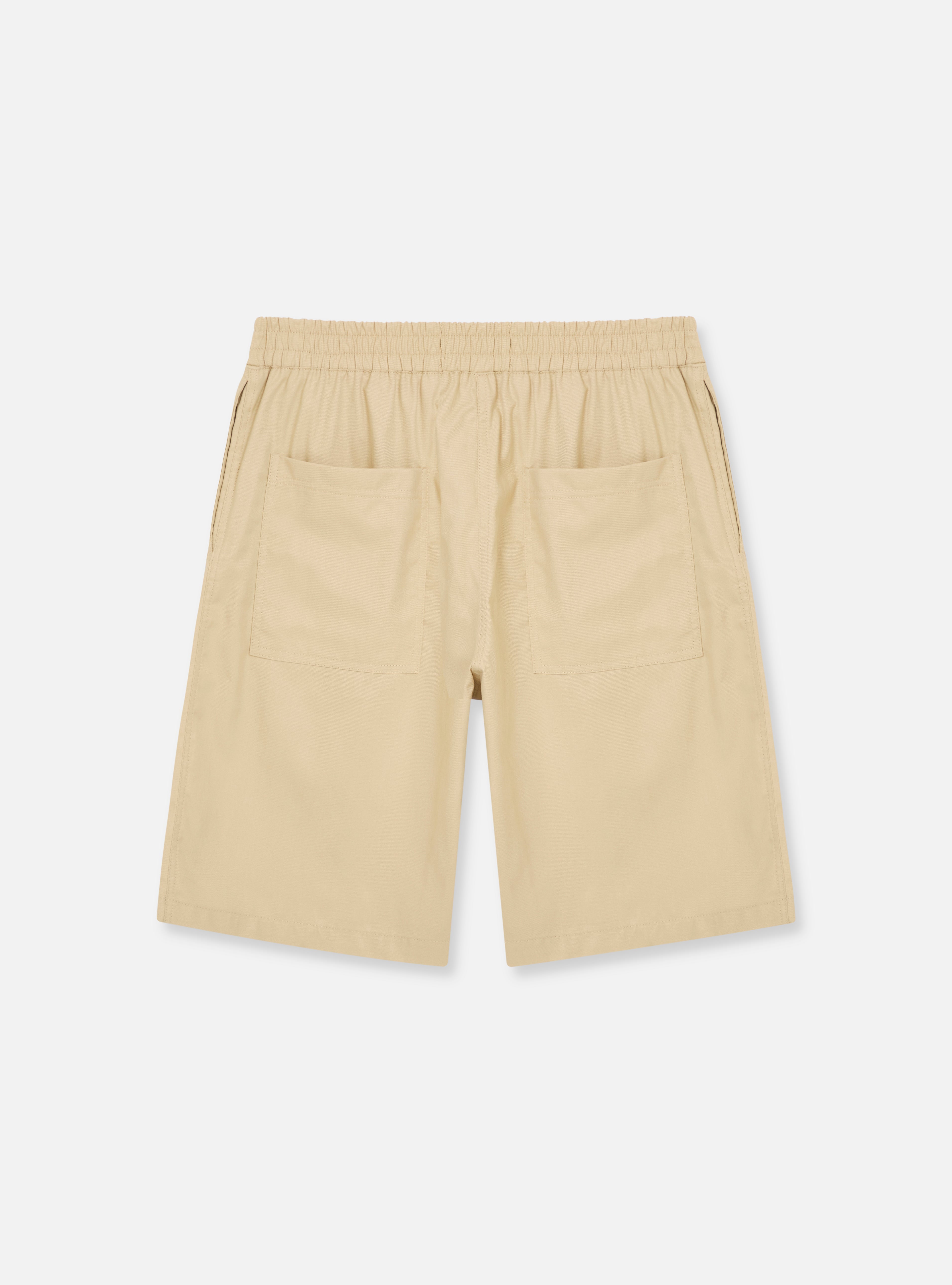 Short cós elástico médio | bege