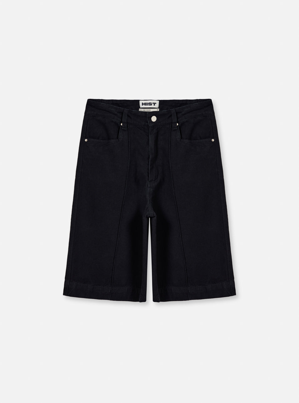 Bermuda nervura jeans | preta