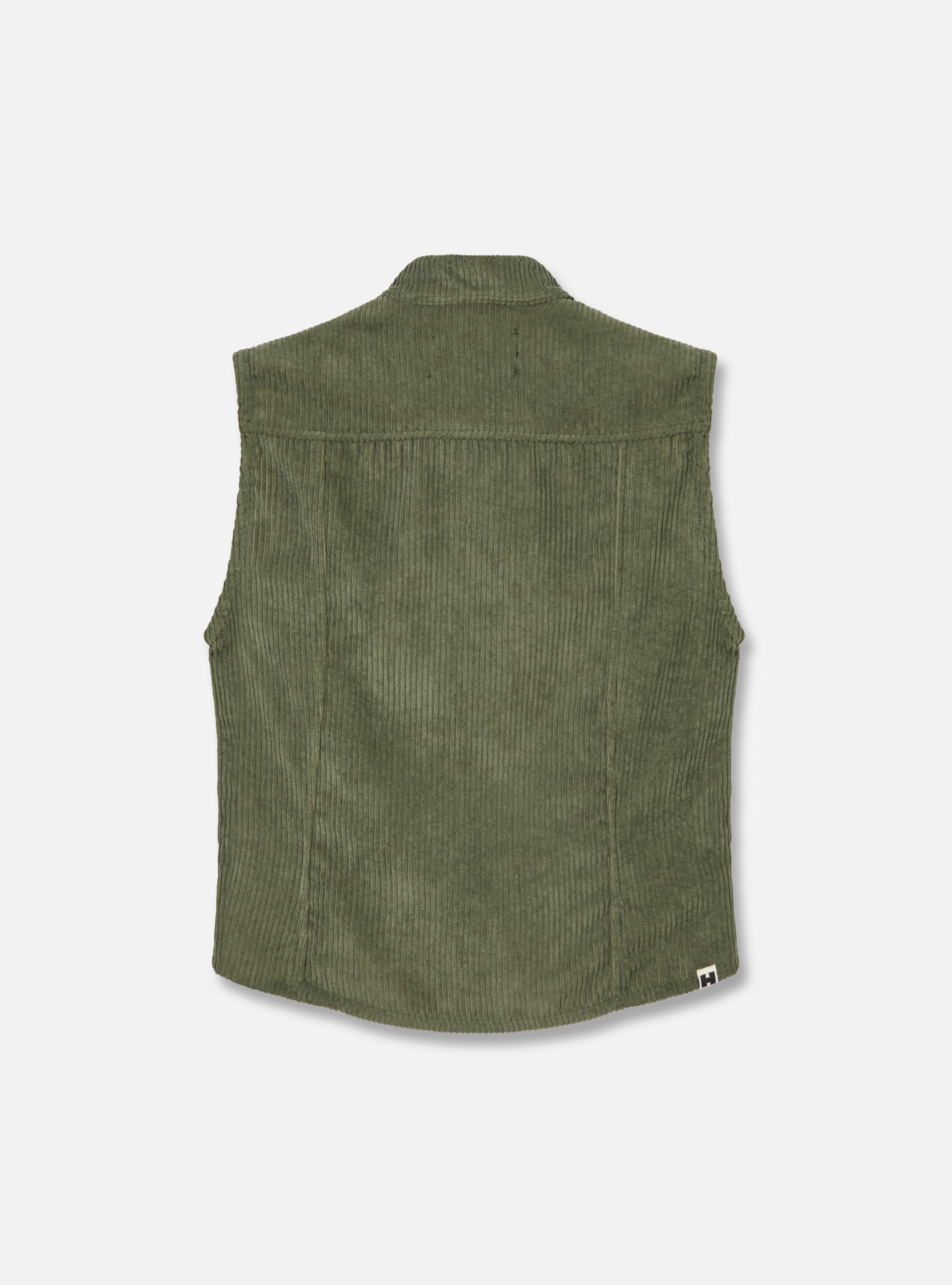 Blusa de cotelê slim fit | verde