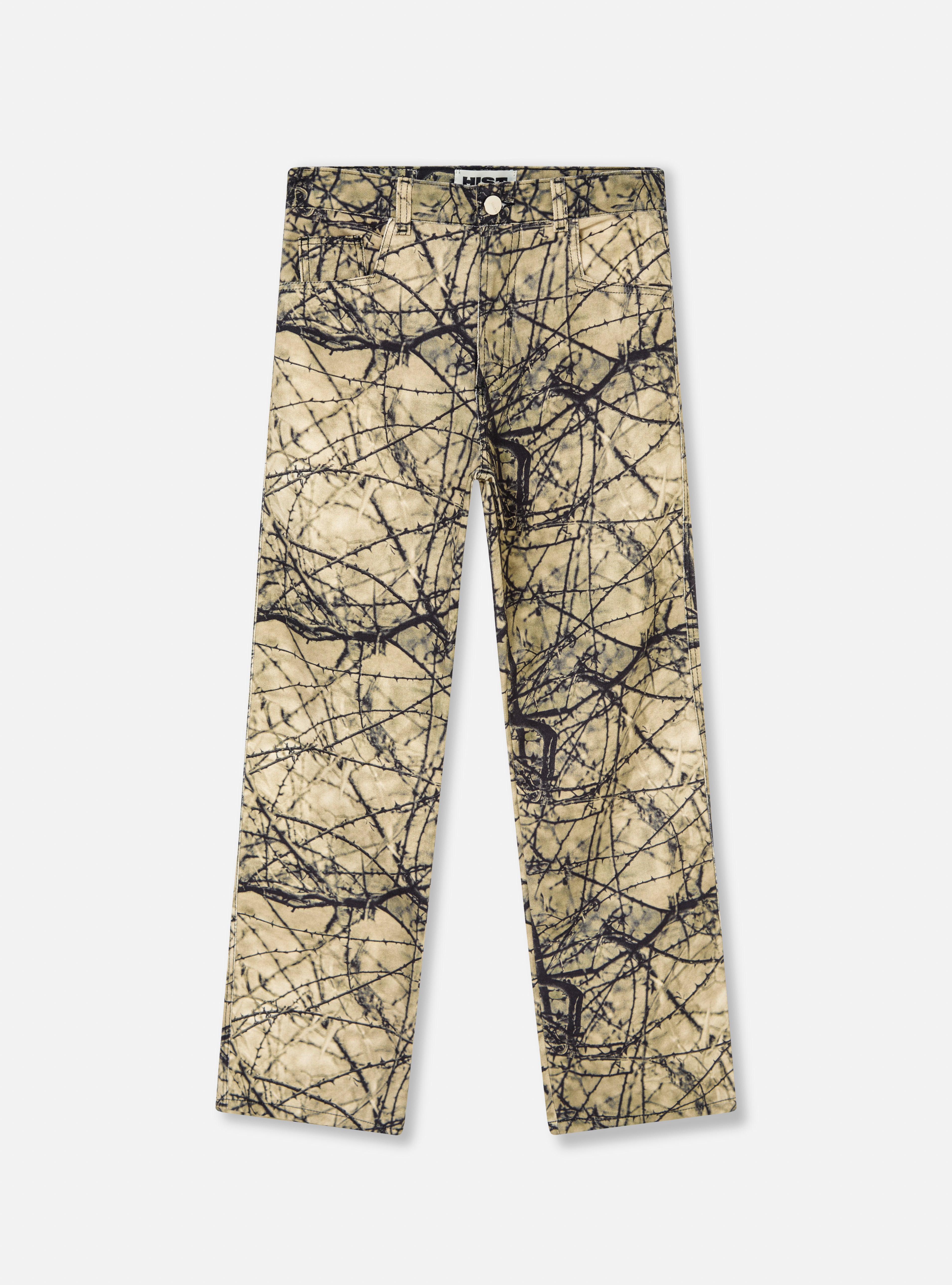 CALÇA SARJA LOOSE FIT | ESTAMPA GALHOS