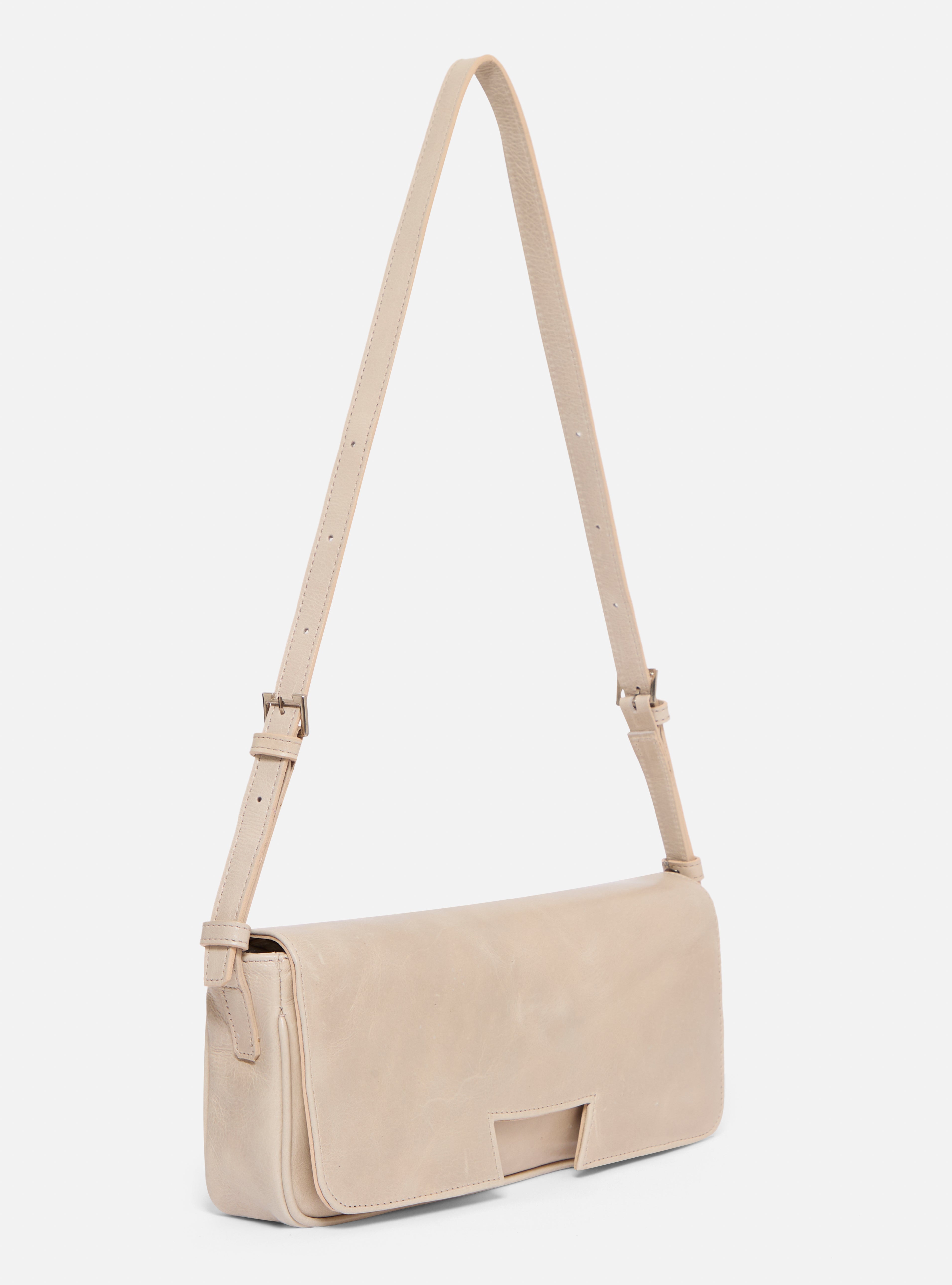 Bolsa half h de couro | creme