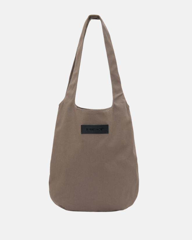 Bolsa de ombro recorte H de algodão | Chumbo