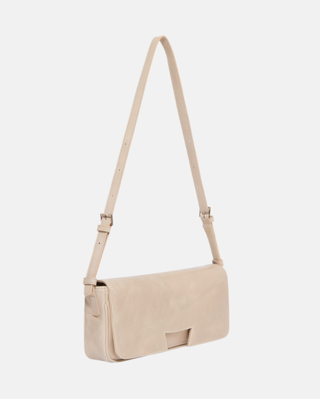 Bolsa half h de couro | creme