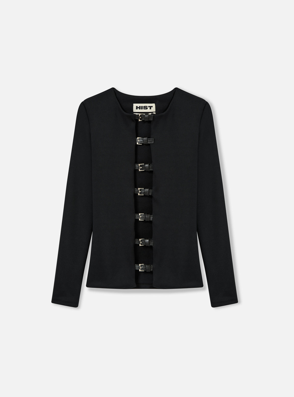 BLUSA COM FECHO EM FIVELAS H | PRETA