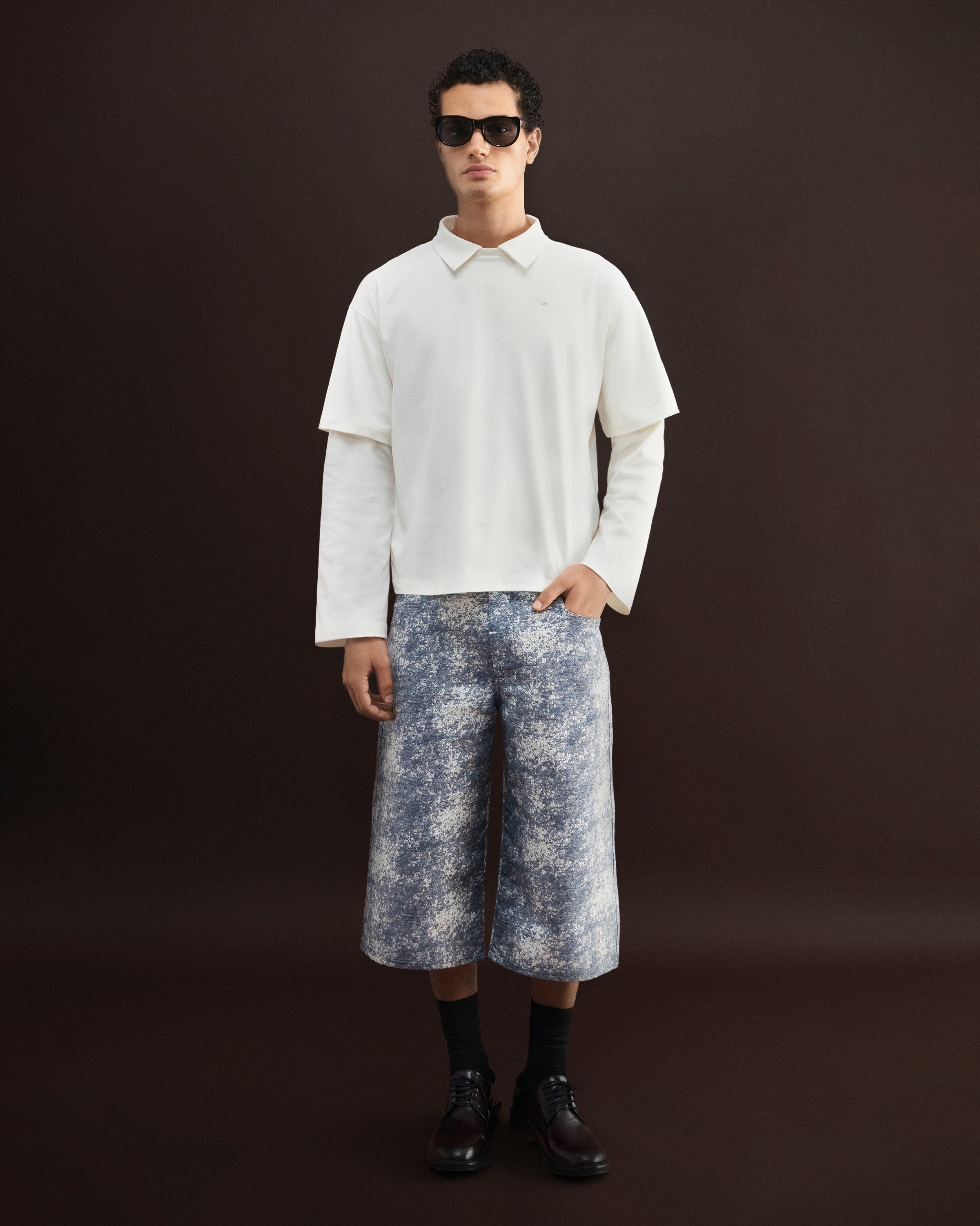 CAMISA POLO MANGA DUPLA | OFF WHITE