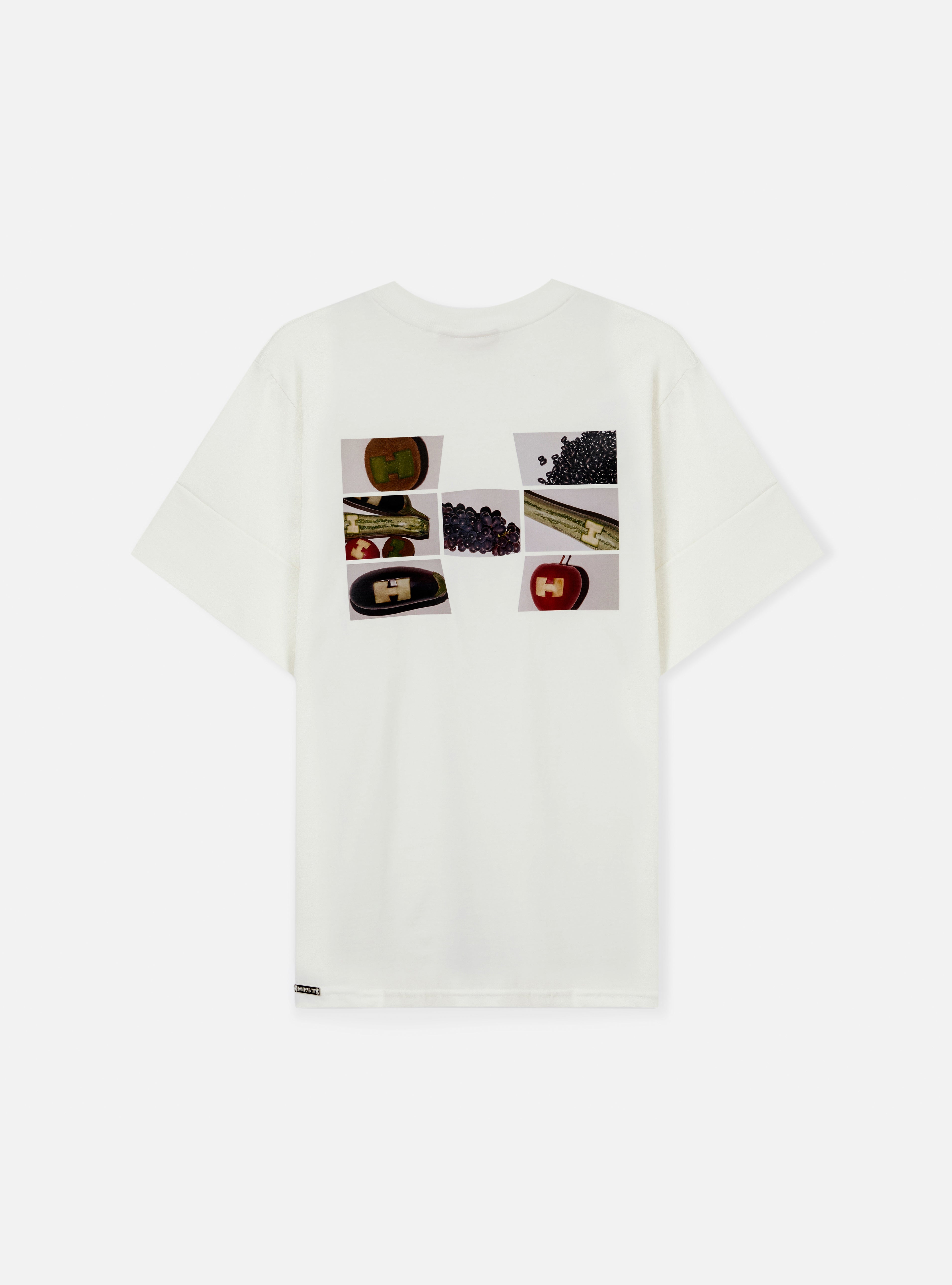 CAMISETA BOX ESTAMPA FRUTAS | OFF WHITE
