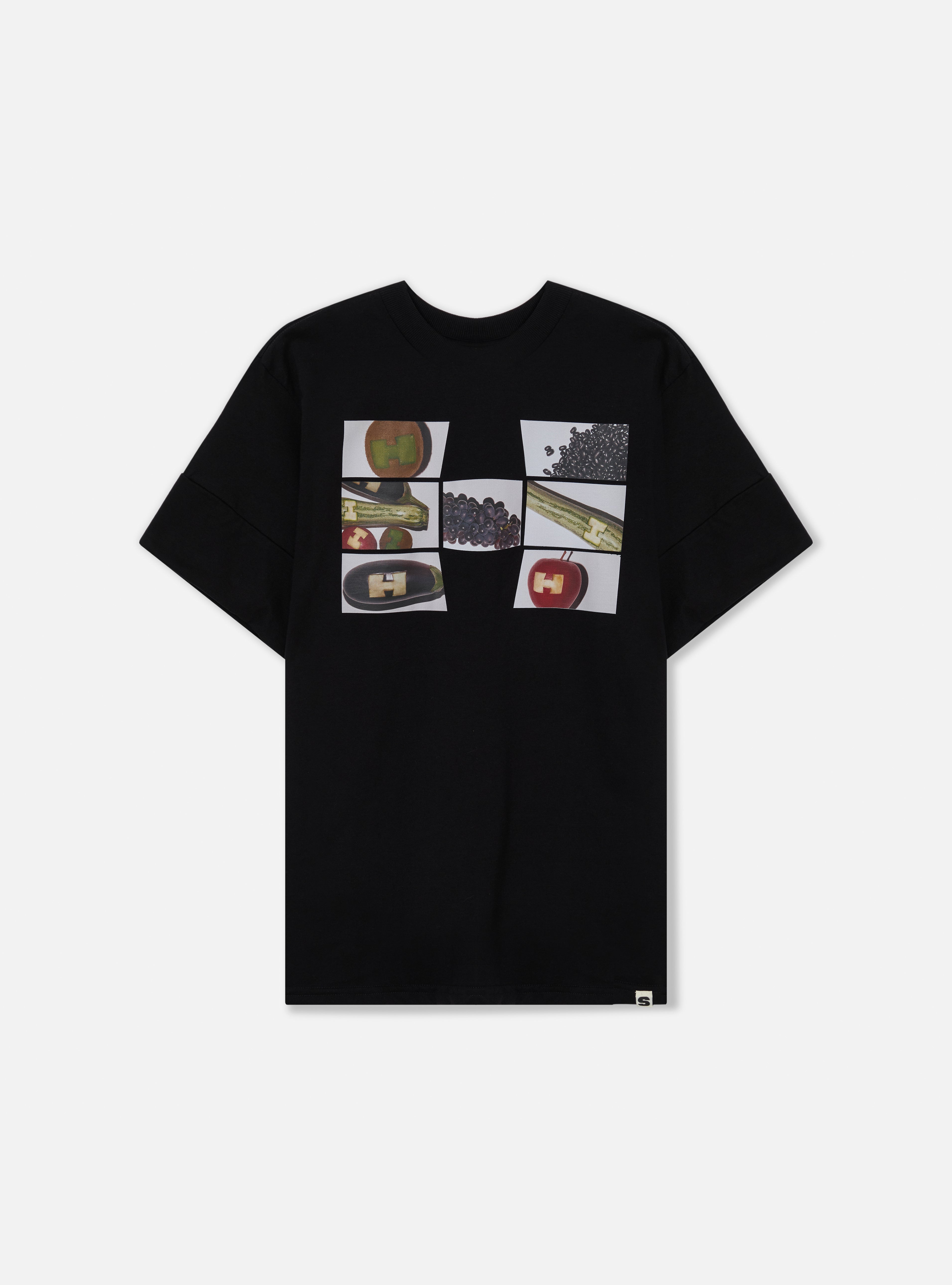 CAMISETA BOX ESTAMPA FRUTAS | PRETO