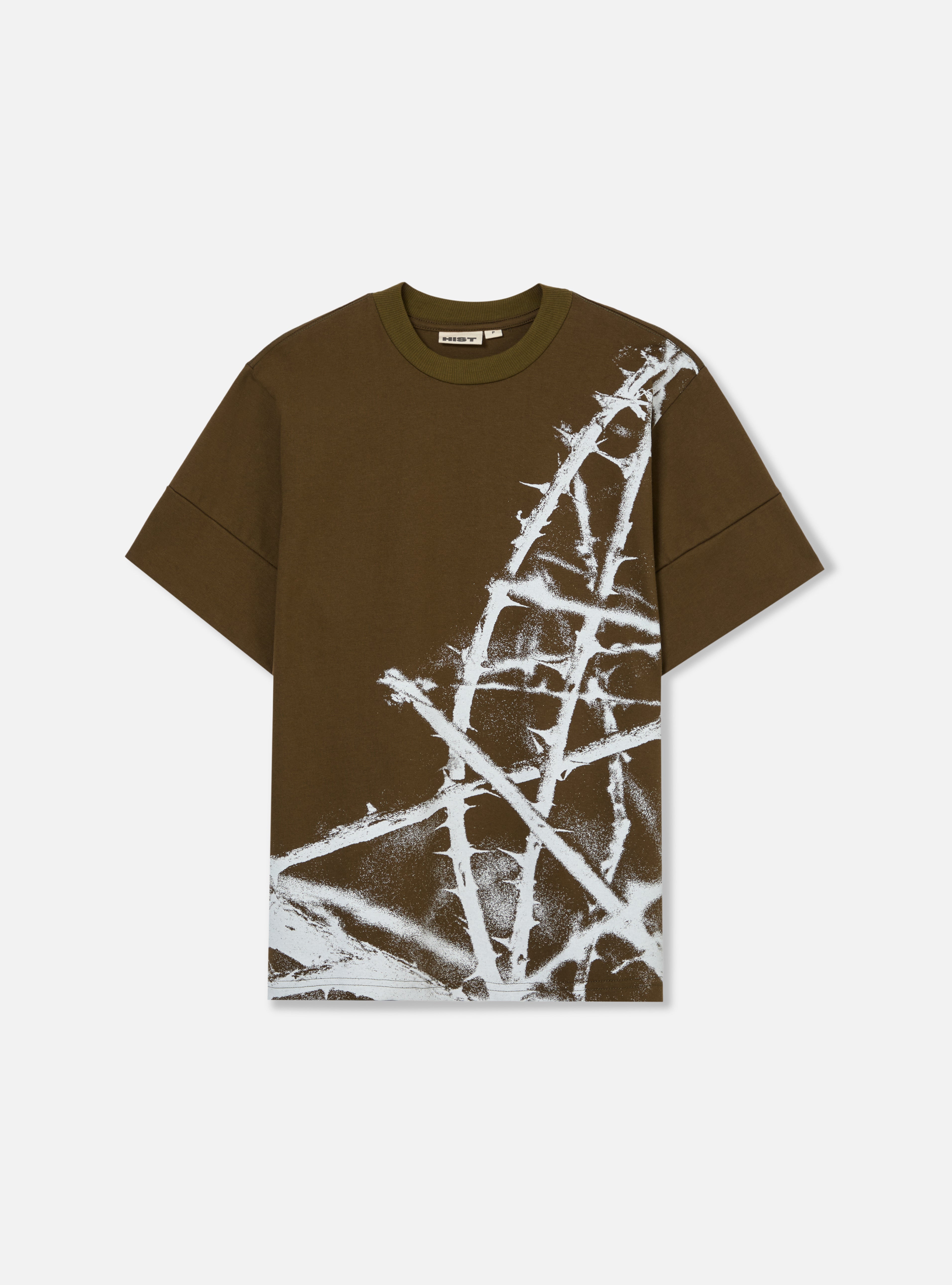 CAMISETA BOX ESTAMPA GALHOS | VERDE