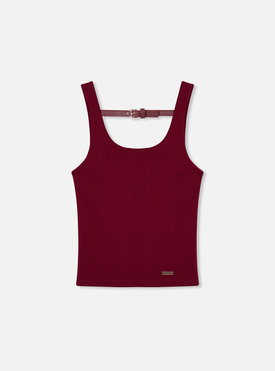 Regata slim fit fivela H bordô