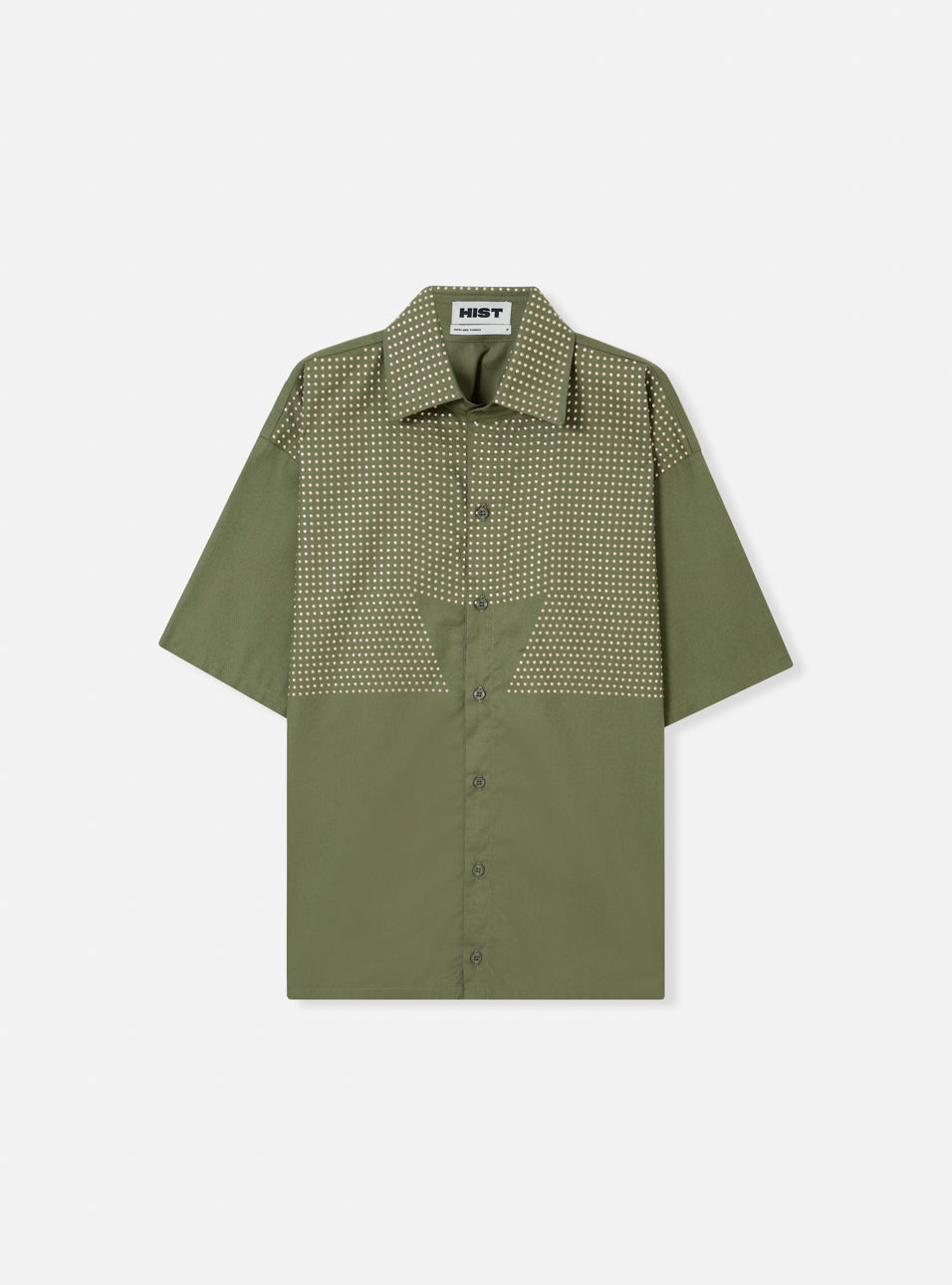 Camisa oversized com aplicação em pedras verde