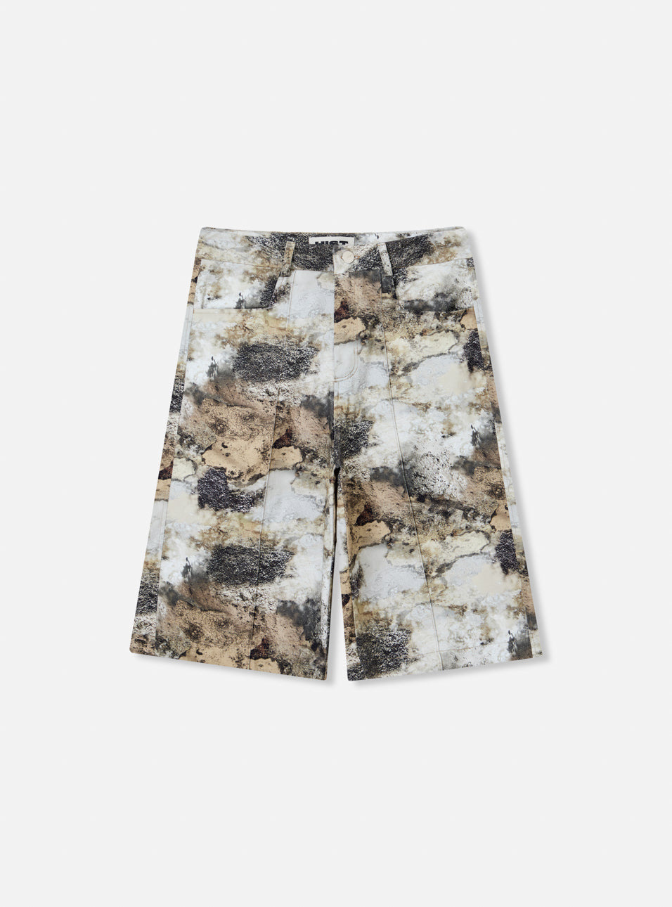 Bermuda wide leg estampa cimento