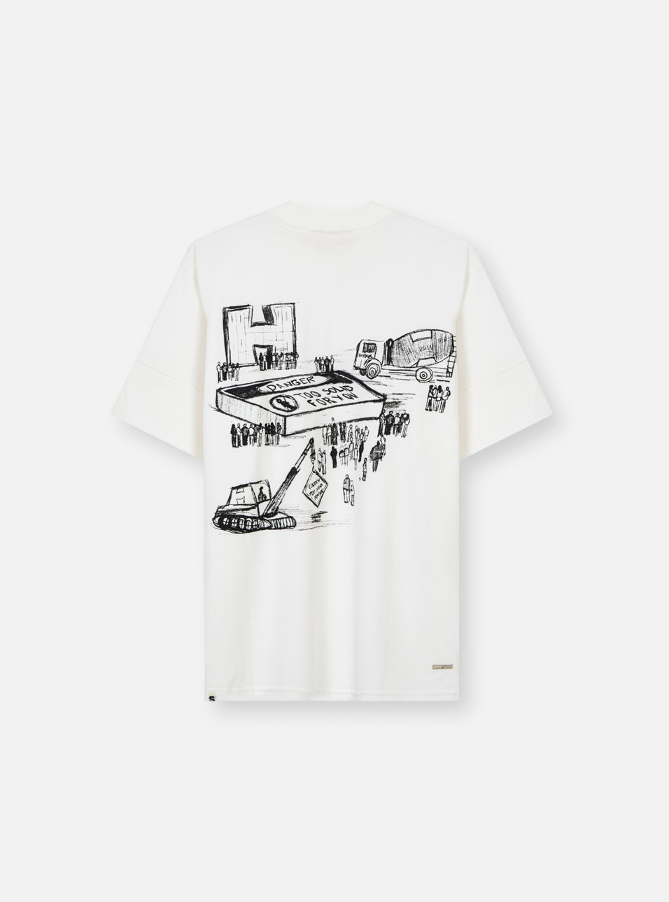 Camiseta Box Construction Off White HIST, vista traseira