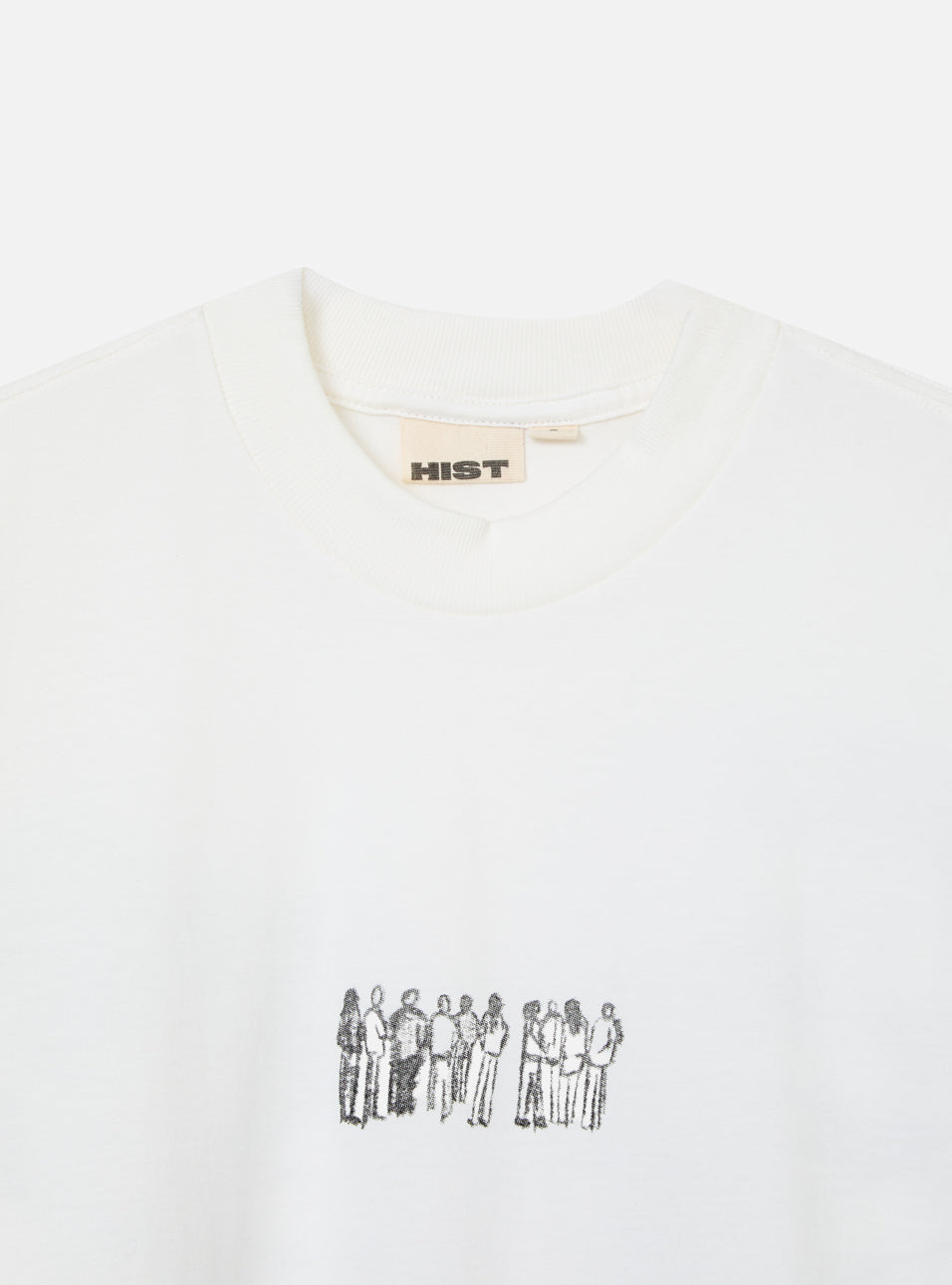 Camiseta Box Construction Off White HIST, detalhe da estampa