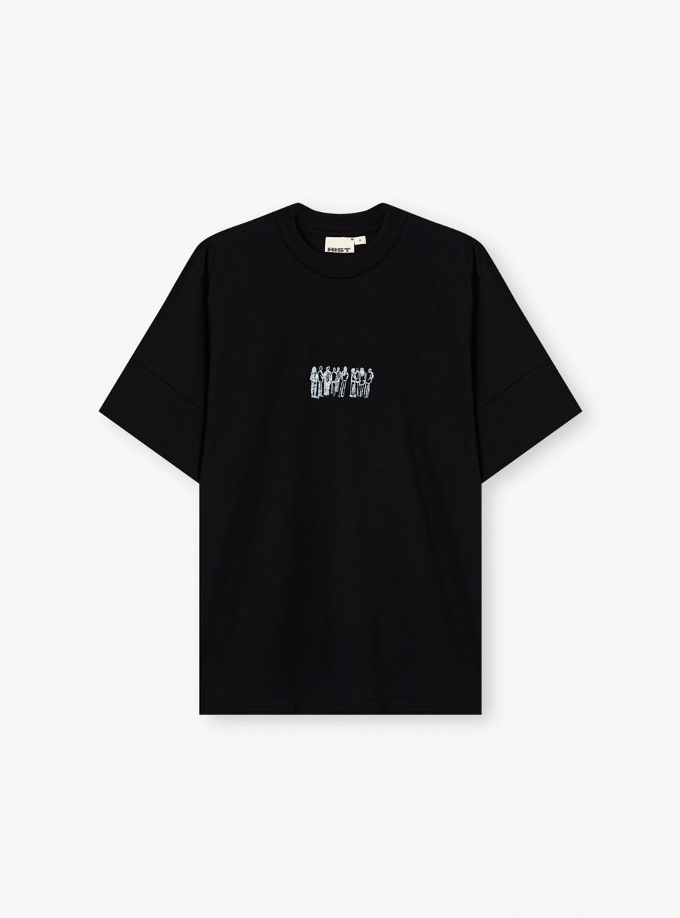 Camiseta Box Construction Preta HIST, vista frontal