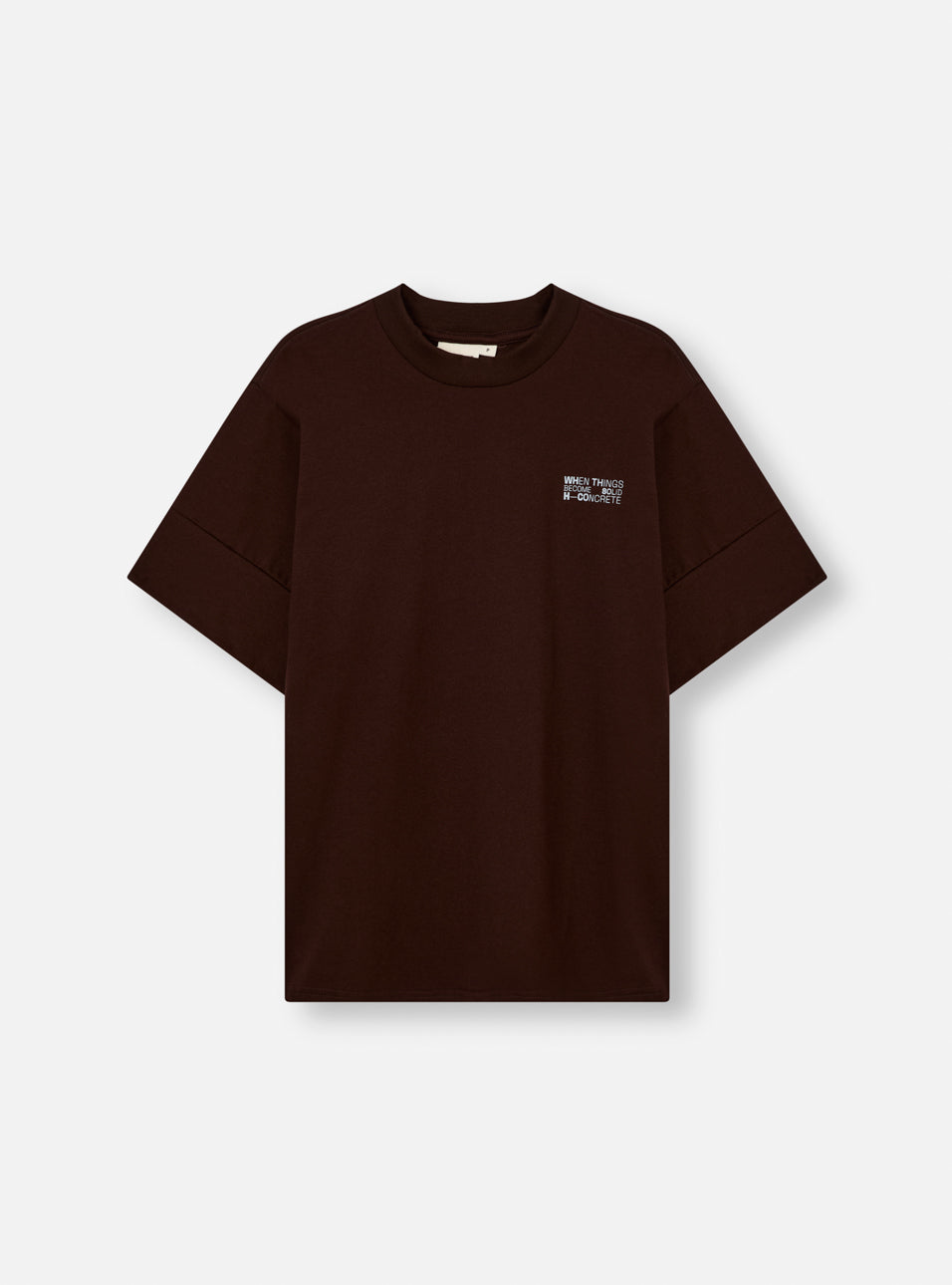 Camiseta Box Concrete Marrom HIST, vista frontal