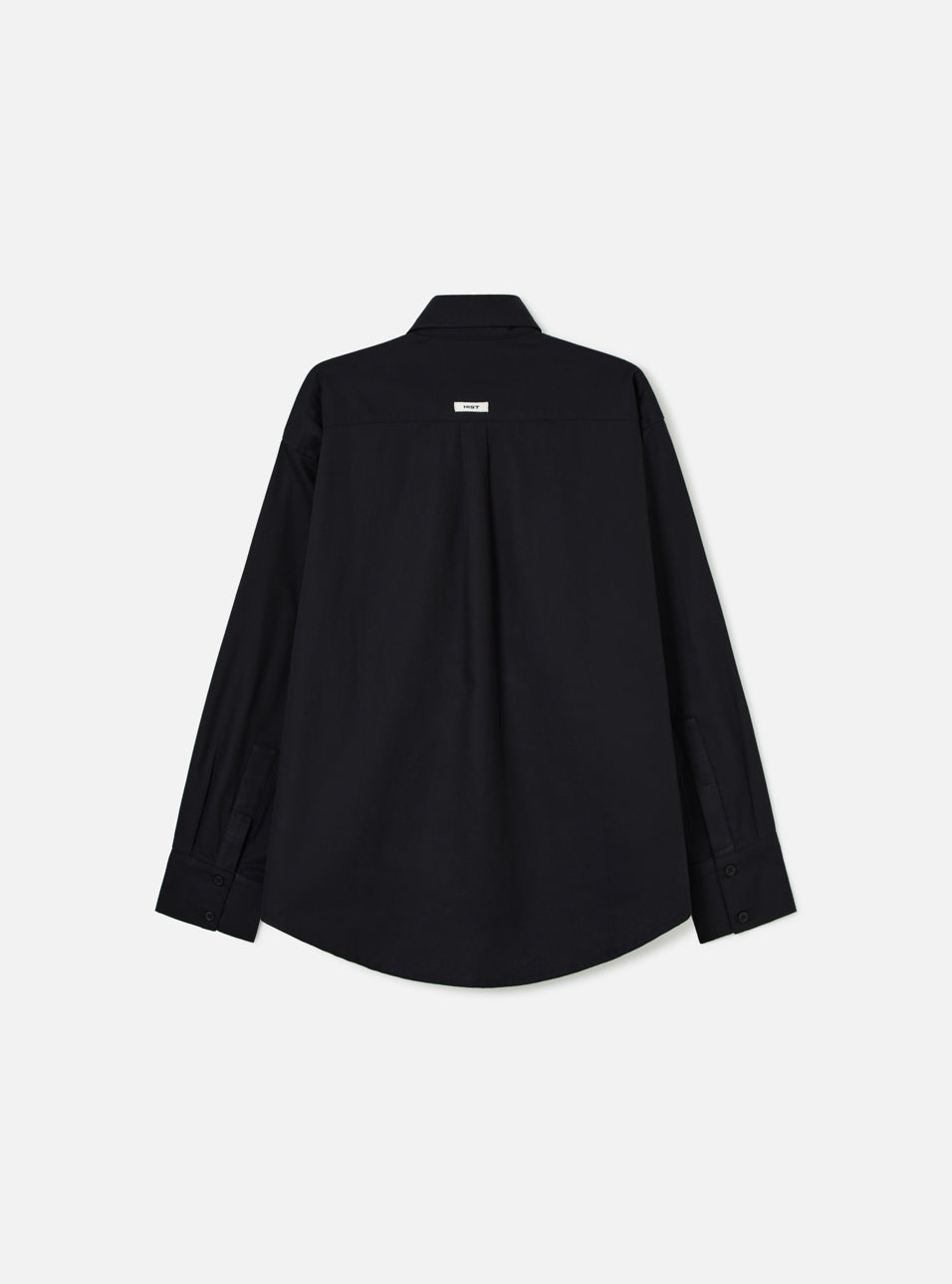 Camisa Manga Longa Lisa Preta HIST, vista lateral