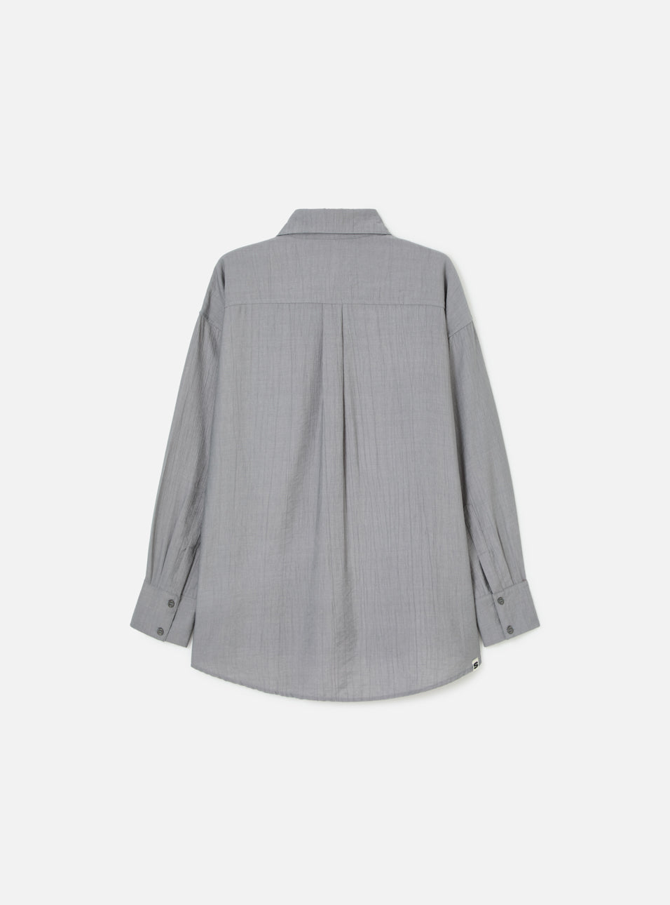 Camisa Manga Longa Cinza Claro HIST, vista lateral
