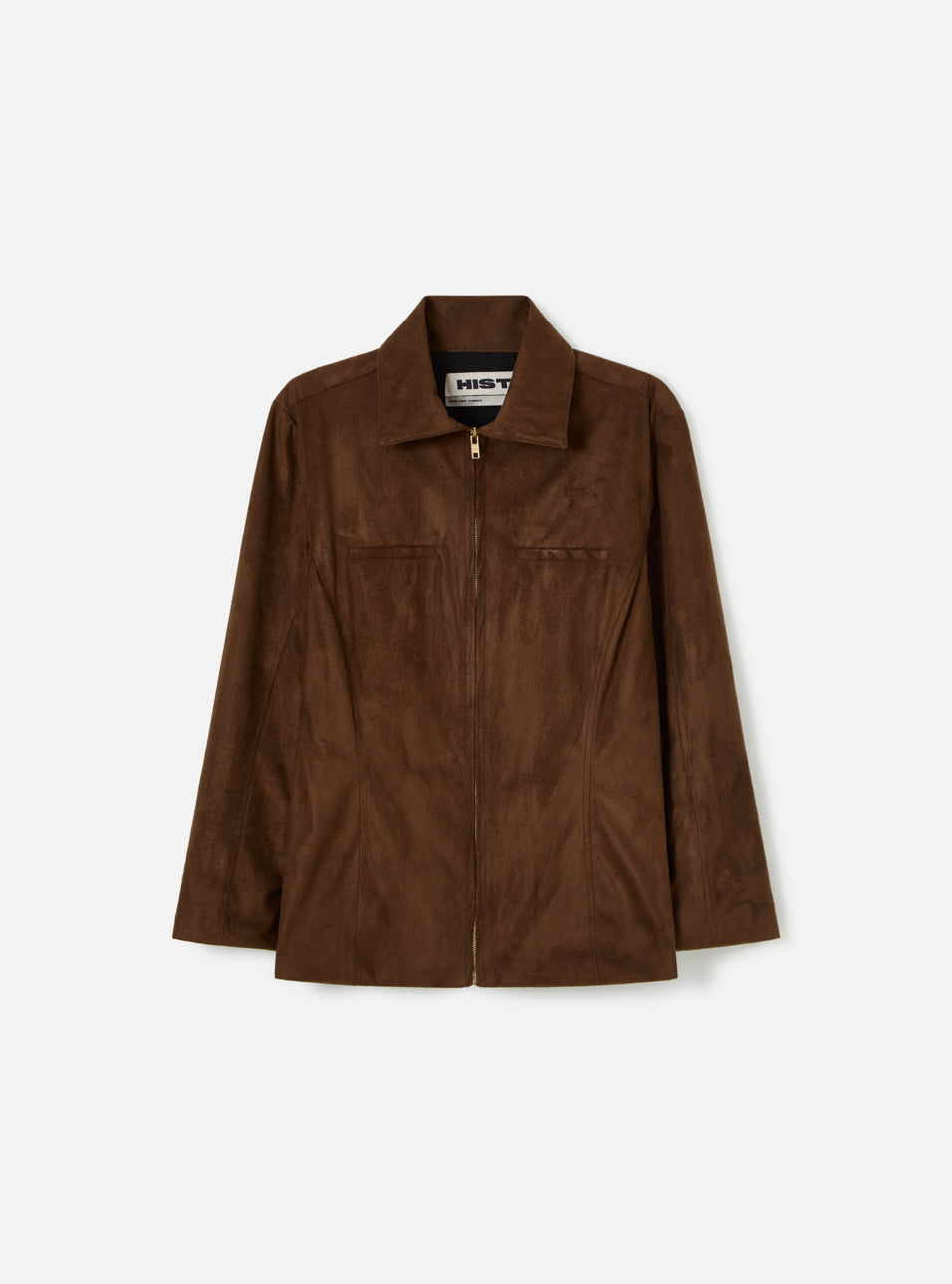 BLUSA DE SUEDE MANGA LONGA | MARROM