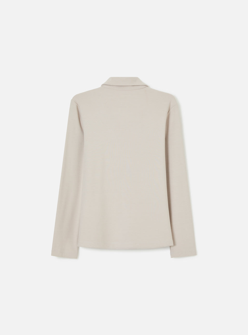 Cardigan de Gola Areia HIST, vista lateral