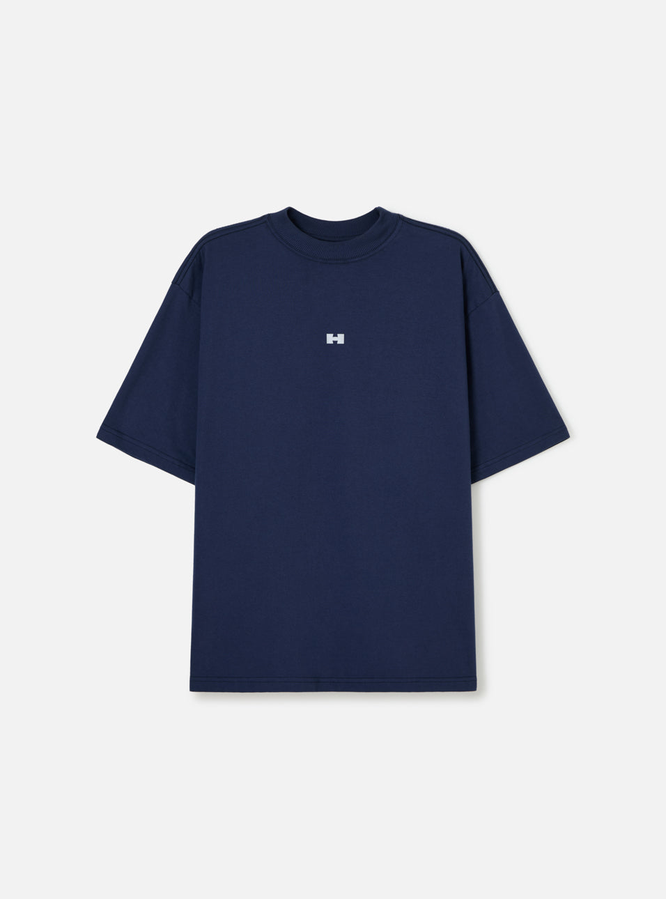 Camiseta Lisa Logo Azul Marinho HIST, vista frontal