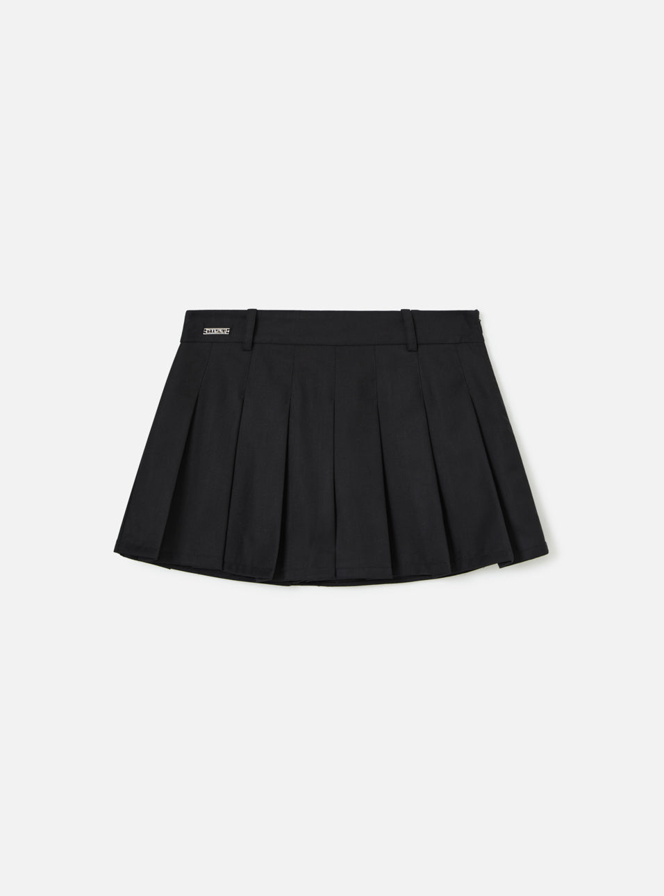 SHORT SAIA DE ALFAIATARIA COM PREGAS | PRETO