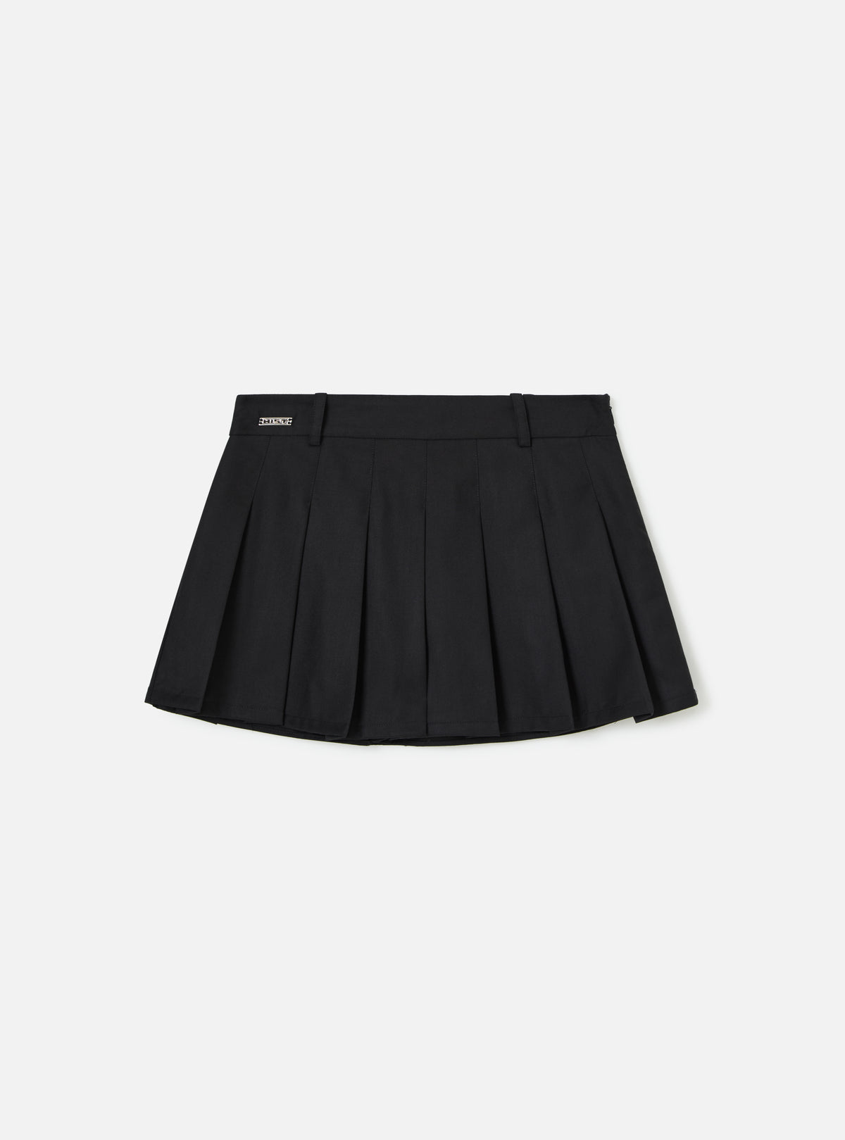 SHORT SAIA DE ALFAIATARIA COM PREGAS | PRETO
