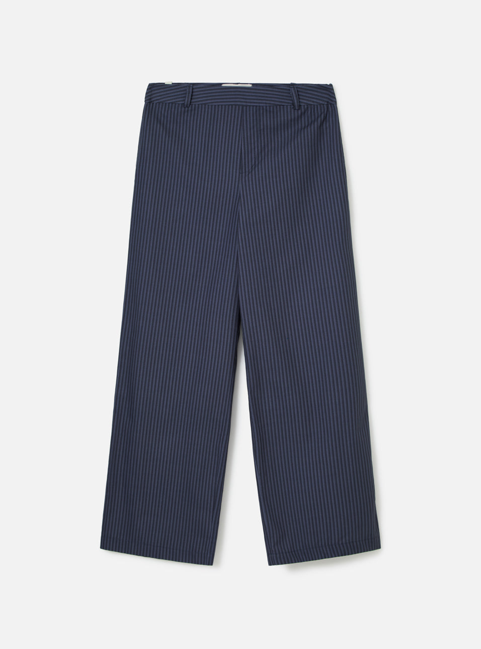 Calça Loose Fit Listrada Azul HIST, vista frontal