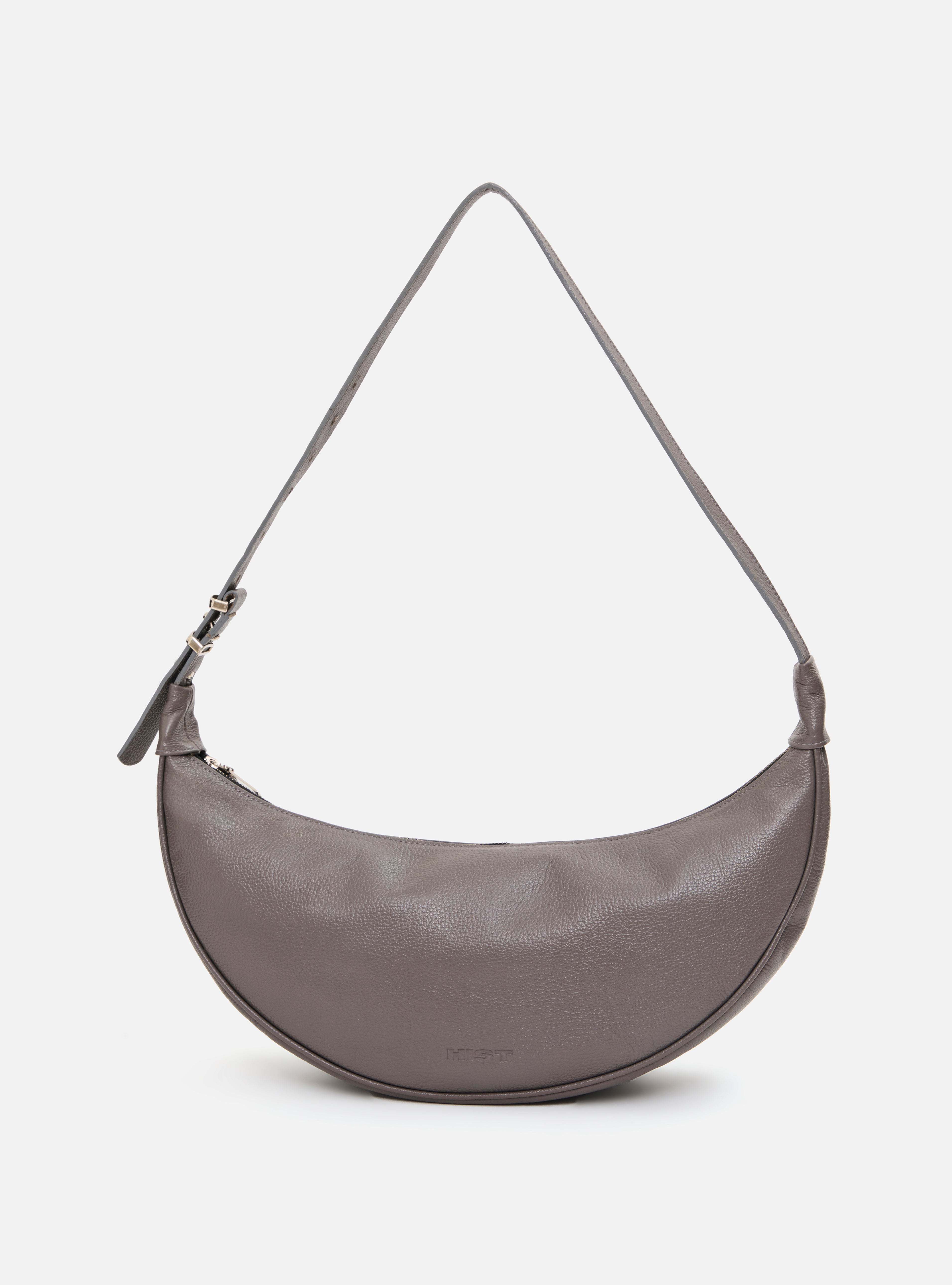 BOLSA MEIA LUA DE COURO | CHUMBO