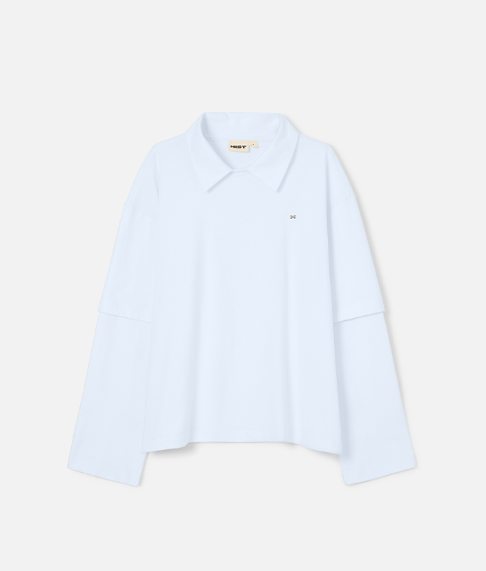 CAMISA POLO MANGA DUPLA | BRANCA
